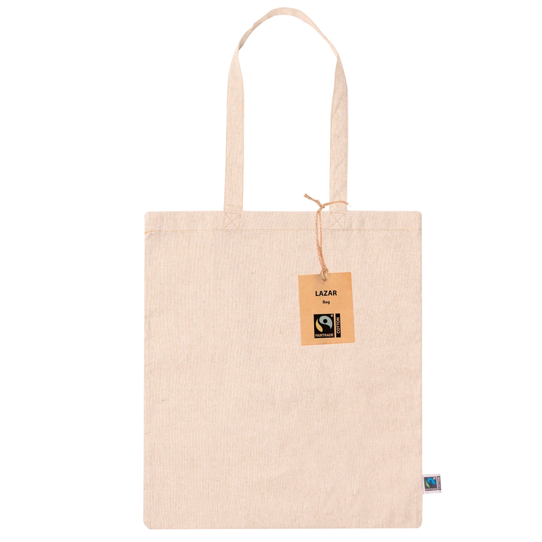 Immagine Borsa della linea natura, realizzata al 100% in cotone da 120 gr/mq - Lazar Fairtrade