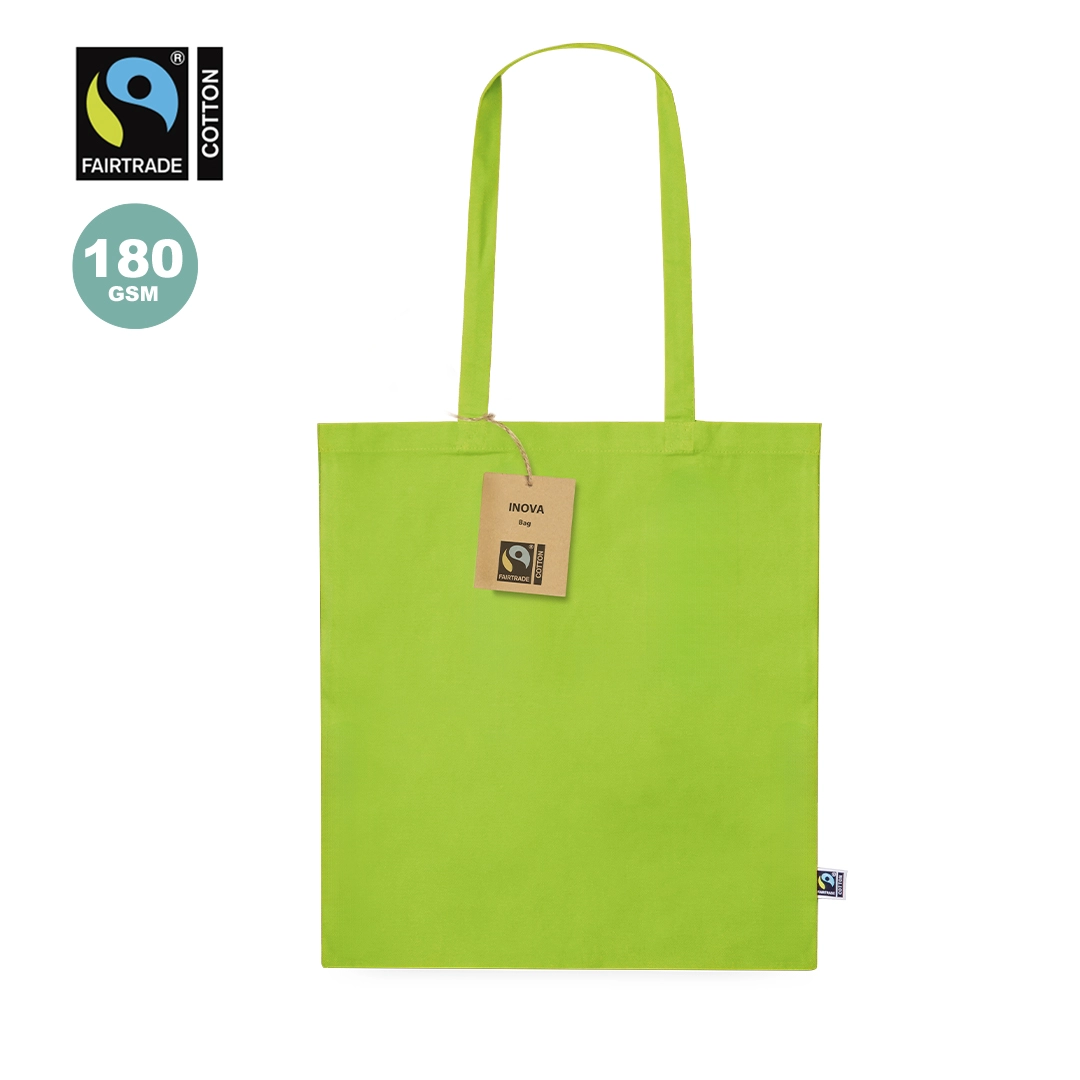 Immagine Shopper della linea natura, realizzata in 100% cotoneda 180g/m2 - Inova Fairtrade