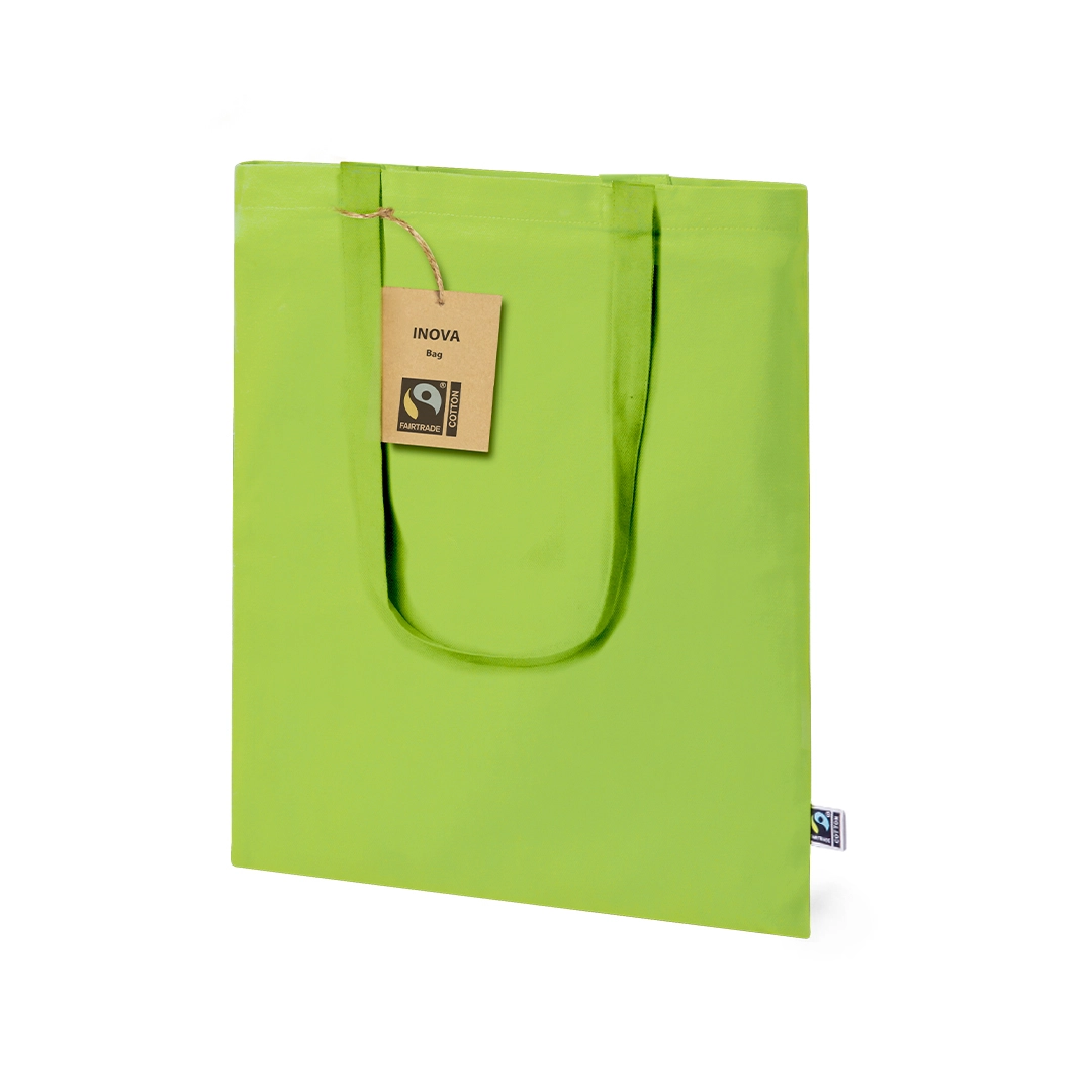 Immagine Shopper della linea natura, realizzata in 100% cotoneda 180g/m2 - Inova Fairtrade