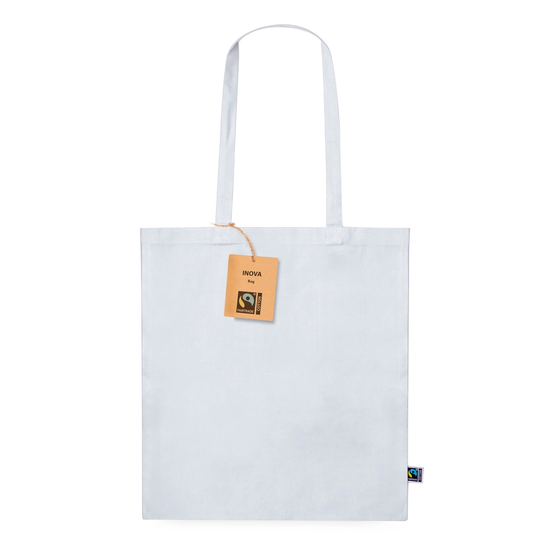 Immagine Shopper della linea natura, realizzata in 100% cotoneda 180g/m2 - Inova Fairtrade
