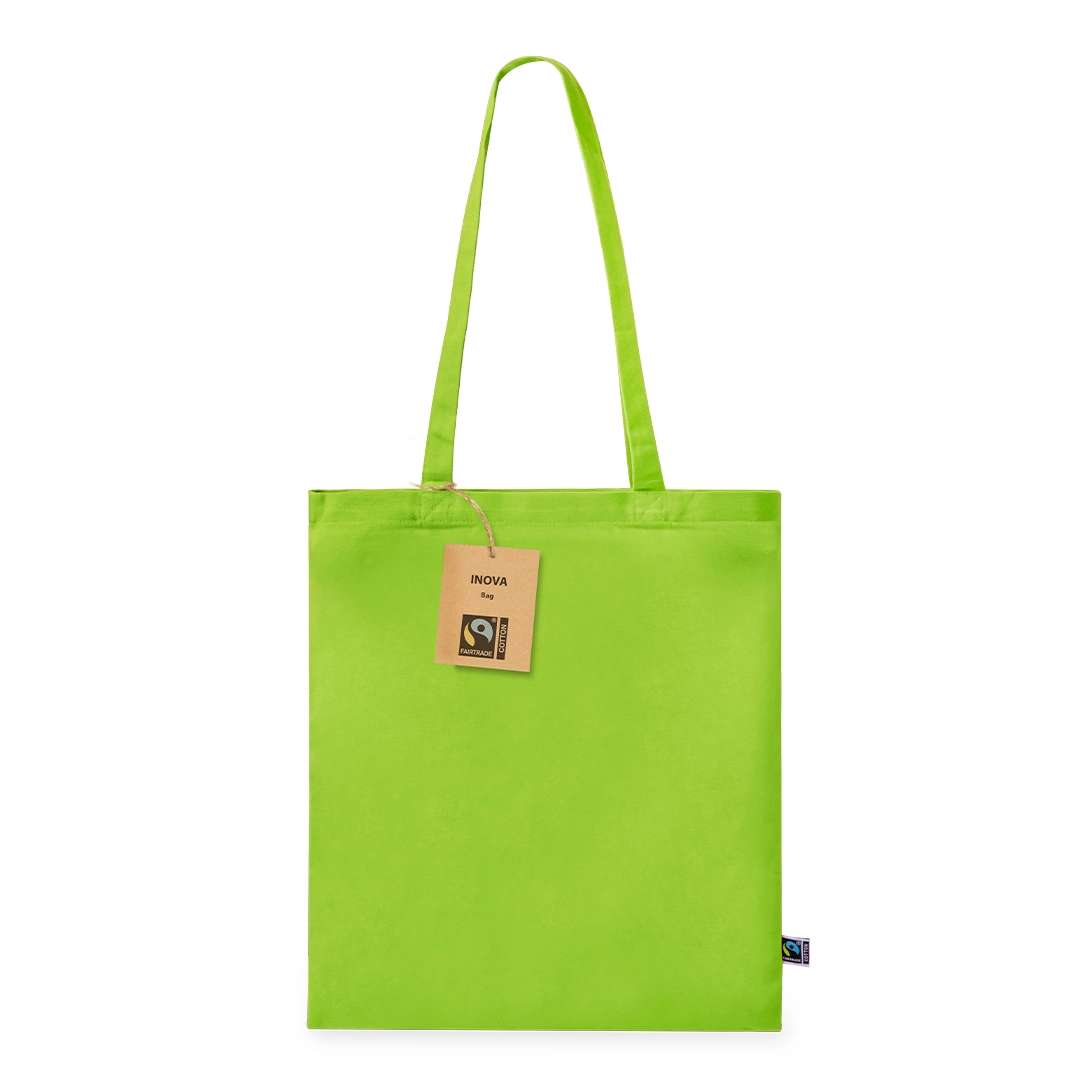 Immagine Shopper della linea natura, realizzata in 100% cotoneda 180g/m2 - Inova Fairtrade