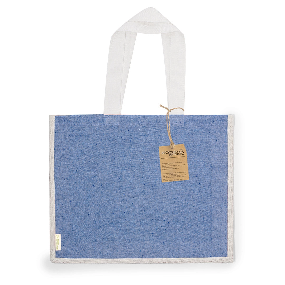 Immagine Borsa in materiale 100% cotone riciclato da 140 g/m2 in combinazione con iuta -Talara