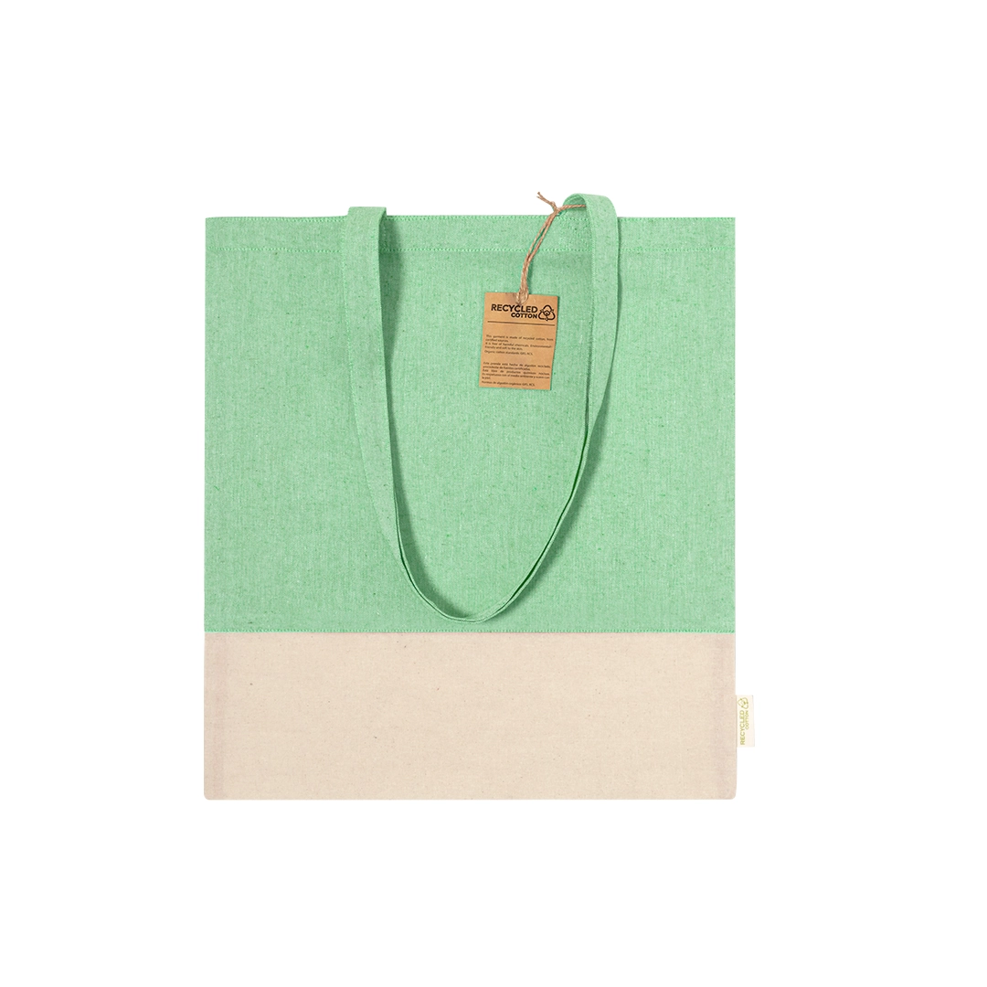 Immagine Borsa in materiale 100% cotone riciclato da 120 g/m2. Manici lunghi - Skadi