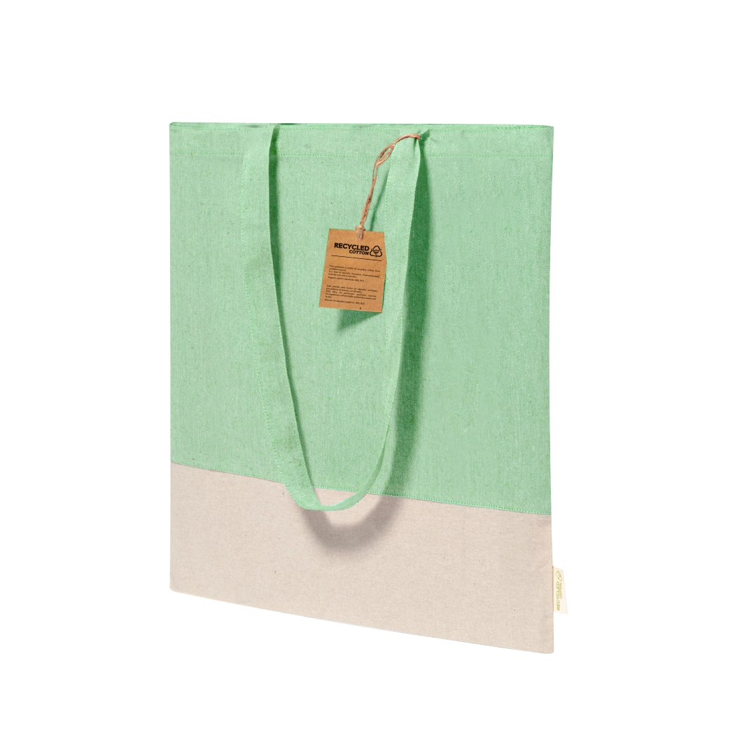 Immagine Borsa in materiale 100% cotone riciclato da 120 g/m2. Manici lunghi - Skadi
