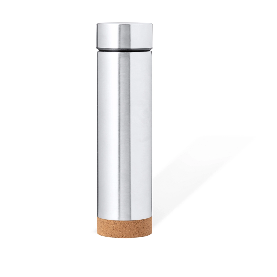 Immagine Thermos in acciaio inox da 470 ml di capacità con base in sughero - Dantek
