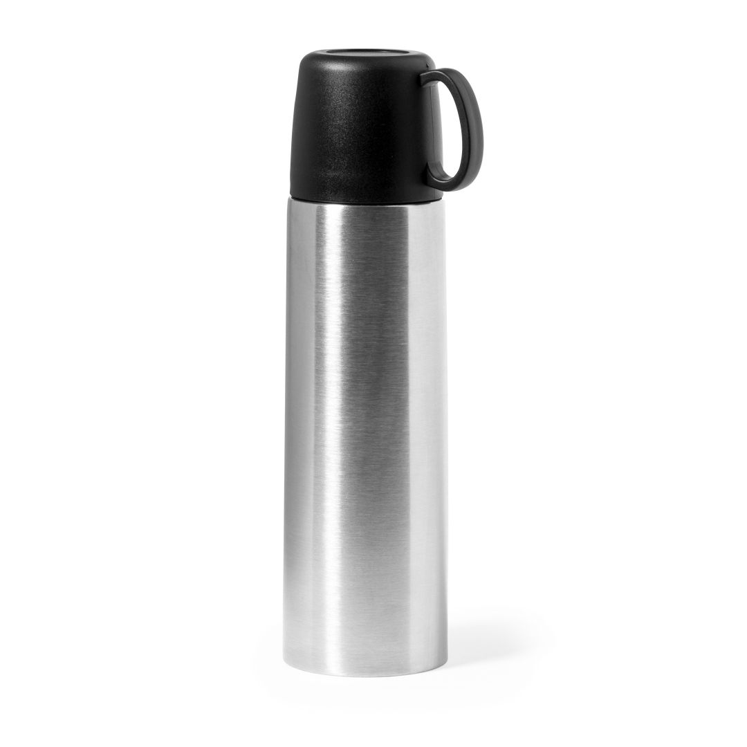 Immagine Thermos in acciaio inox con capacità di 500 ml e doppia parete per una migliore e più duratura conservazione della temperatura. - Tibber