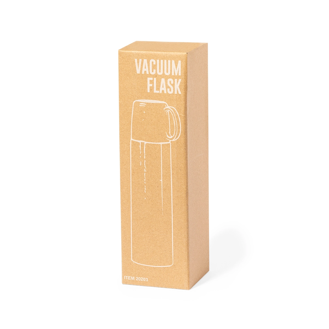 Immagine Thermos in acciaio inox con capacità di 500 ml e doppia parete per una migliore e più duratura conservazione della temperatura. - Tibber