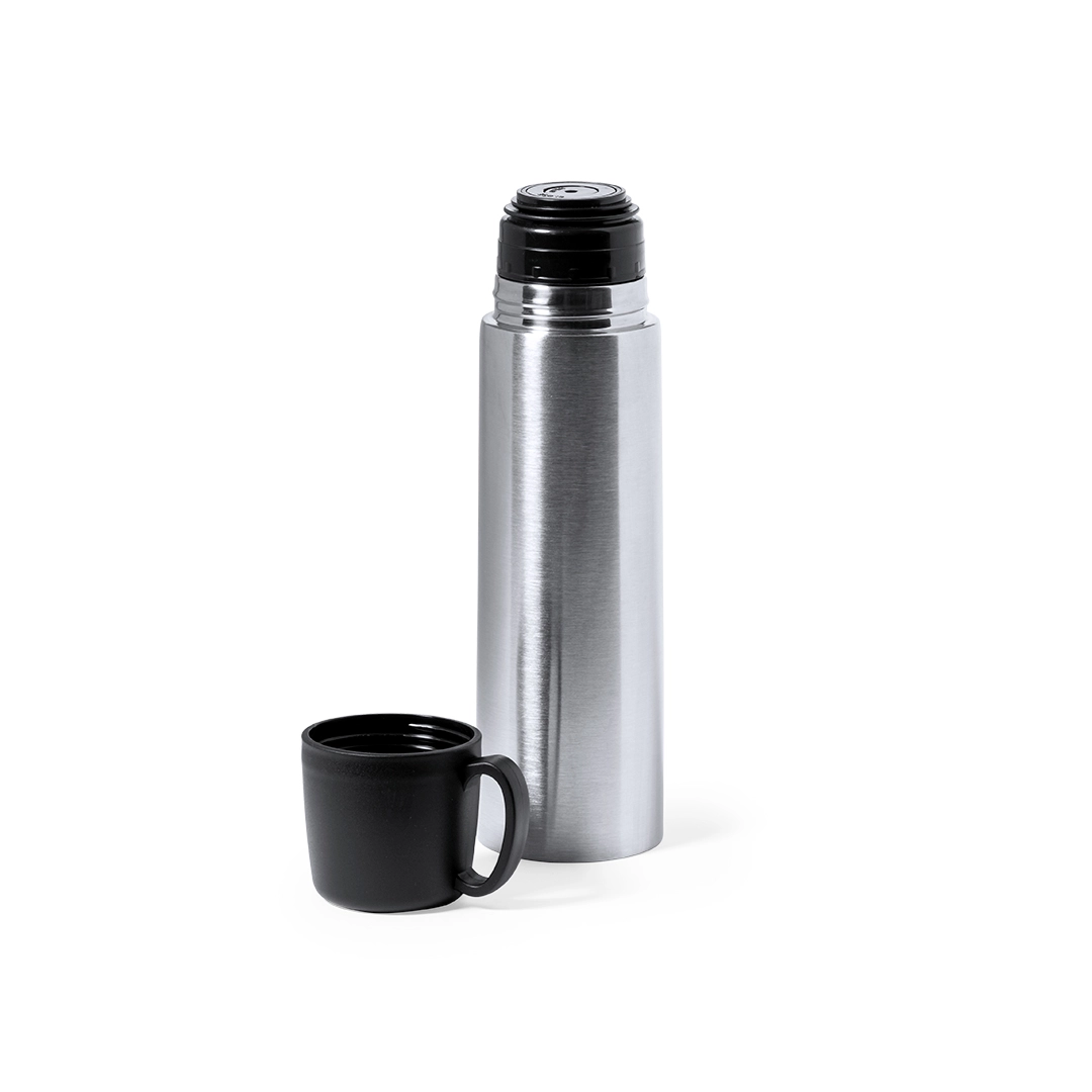 Immagine Thermos in acciaio inox con capacità di 500 ml e doppia parete per una migliore e più duratura conservazione della temperatura. - Tibber