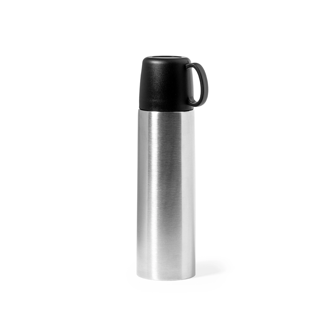 Immagine Thermos in acciaio inox con capacità di 500 ml e doppia parete per una migliore e più duratura conservazione della temperatura. - Tibber