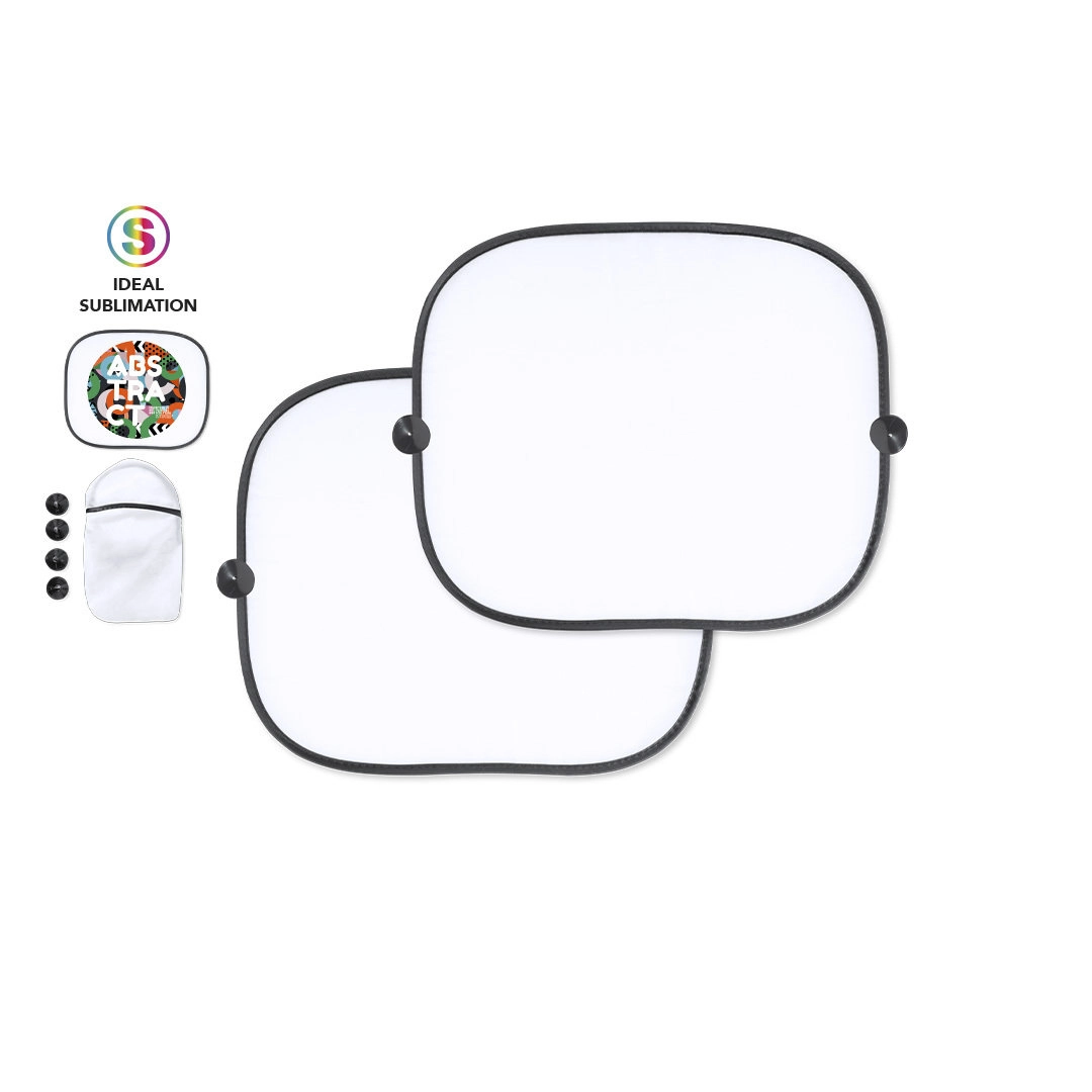 Immagine Originale set di 2 parasoli pieghevoli per finestre - Parasole Korenty