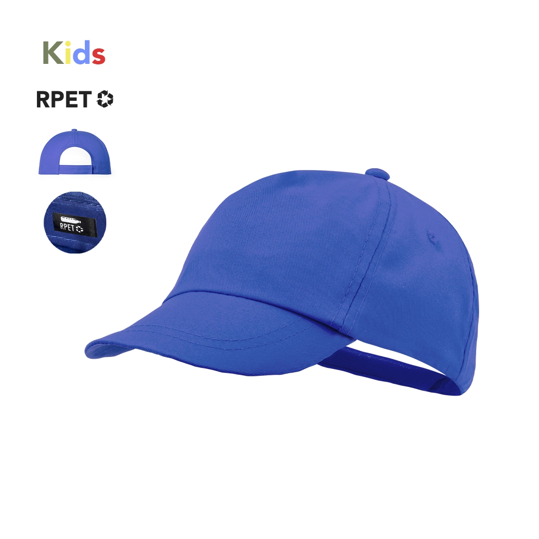 Immagine Cappellino da bambino a 5 pannelli in resistente poliestere RPET- Rick