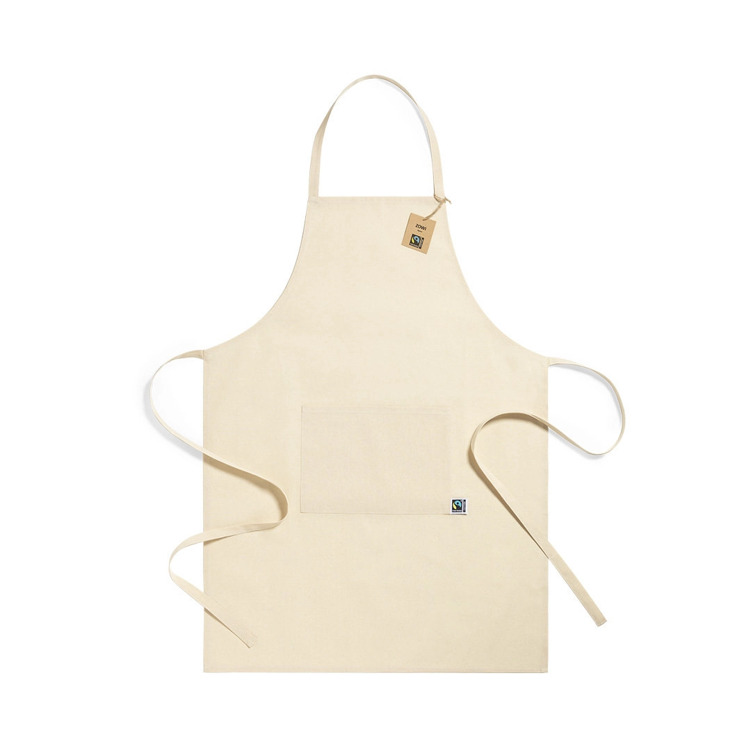 Immagine Grembiule della linea Natura, realizzato in 100% cotone 180g/m2 - Zowi Fairtrade
