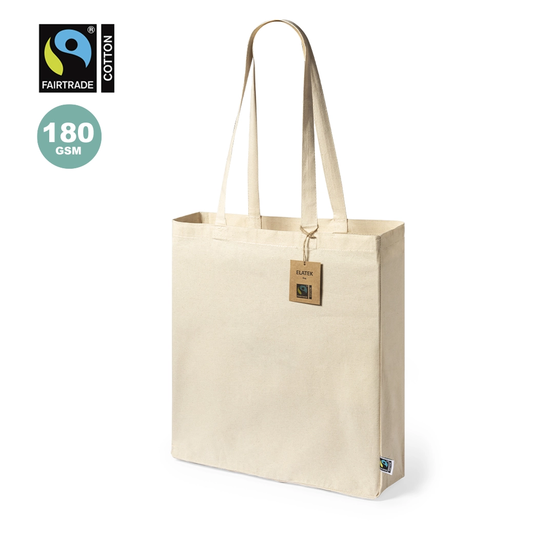 Immagine Borsa della linea Natuae, realizzata in 100% cotone 180g/m2 - Elatek Fairtrade