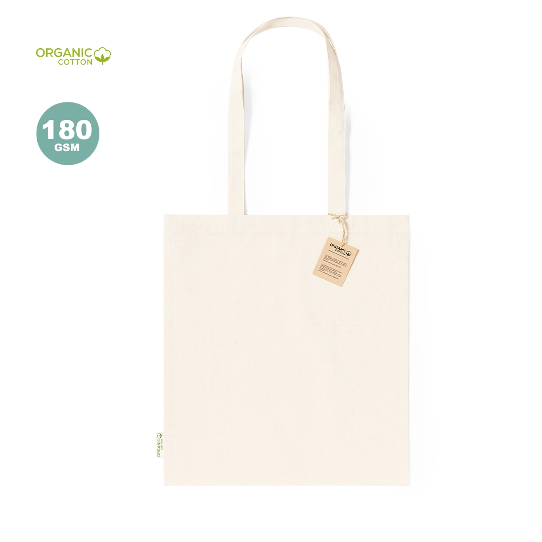 Immagine Borsa realizzata in materiale 100% cotone organico 180g/m2 - Fizzy