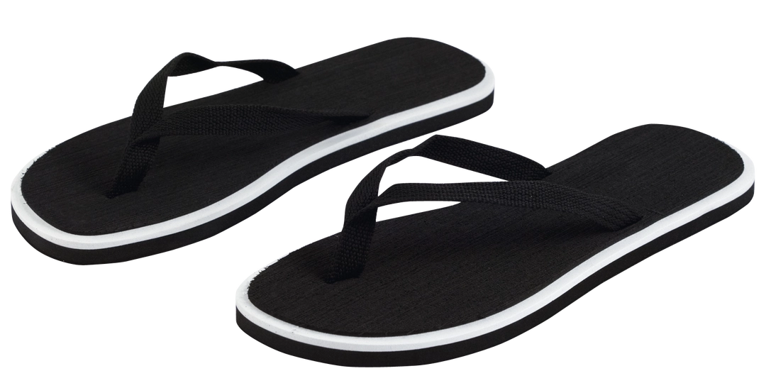 Immagine Paia di infradito con spessa suola in resistente EVA con finitura bicolore e cinturino in nylon - Caimán