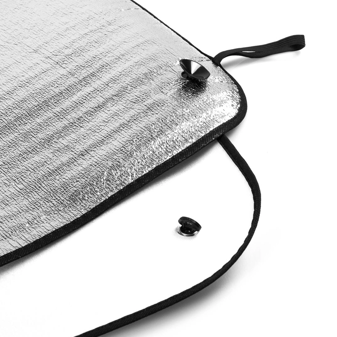 Immagine Parasole monofacciale in alluminio di colore argento con finitura metallica - Parasole Fussion