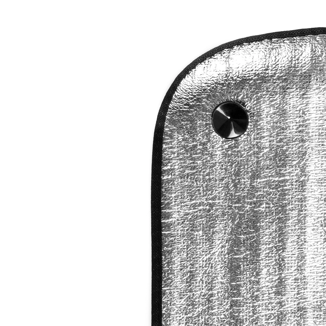 Immagine Parasole monofacciale in alluminio di colore argento con finitura metallica - Parasole Fussion