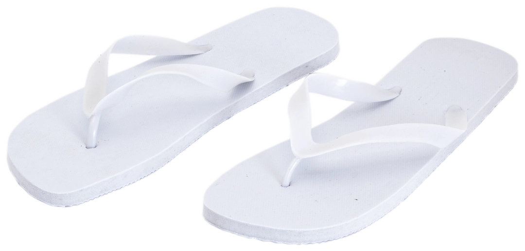 Immagine infradito con suola bianca in EVA resistente e cinghie in PVC dai colori vivaci - Sunset