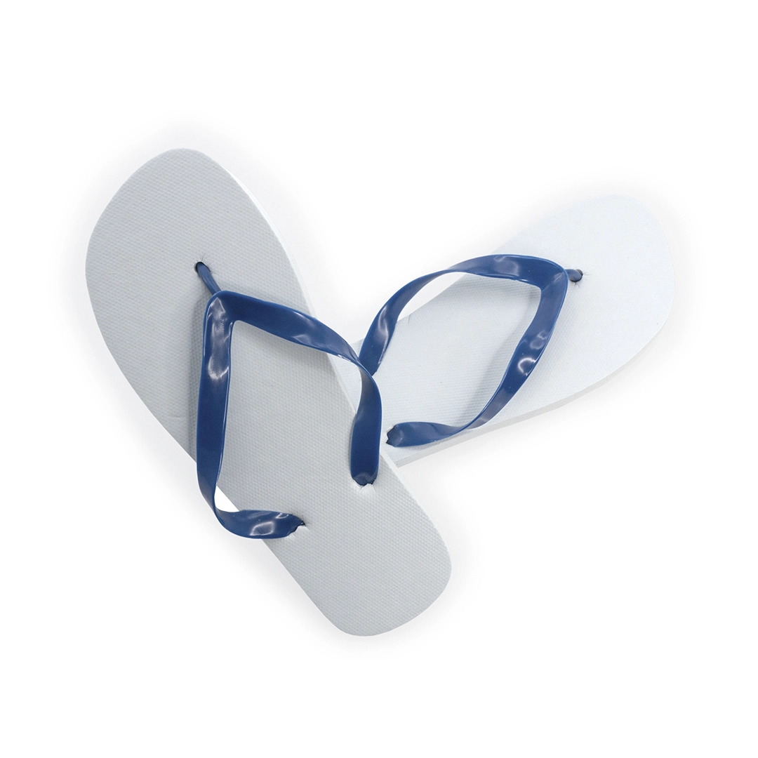 Immagine infradito con suola bianca in EVA resistente e cinghie in PVC dai colori vivaci - Sunset