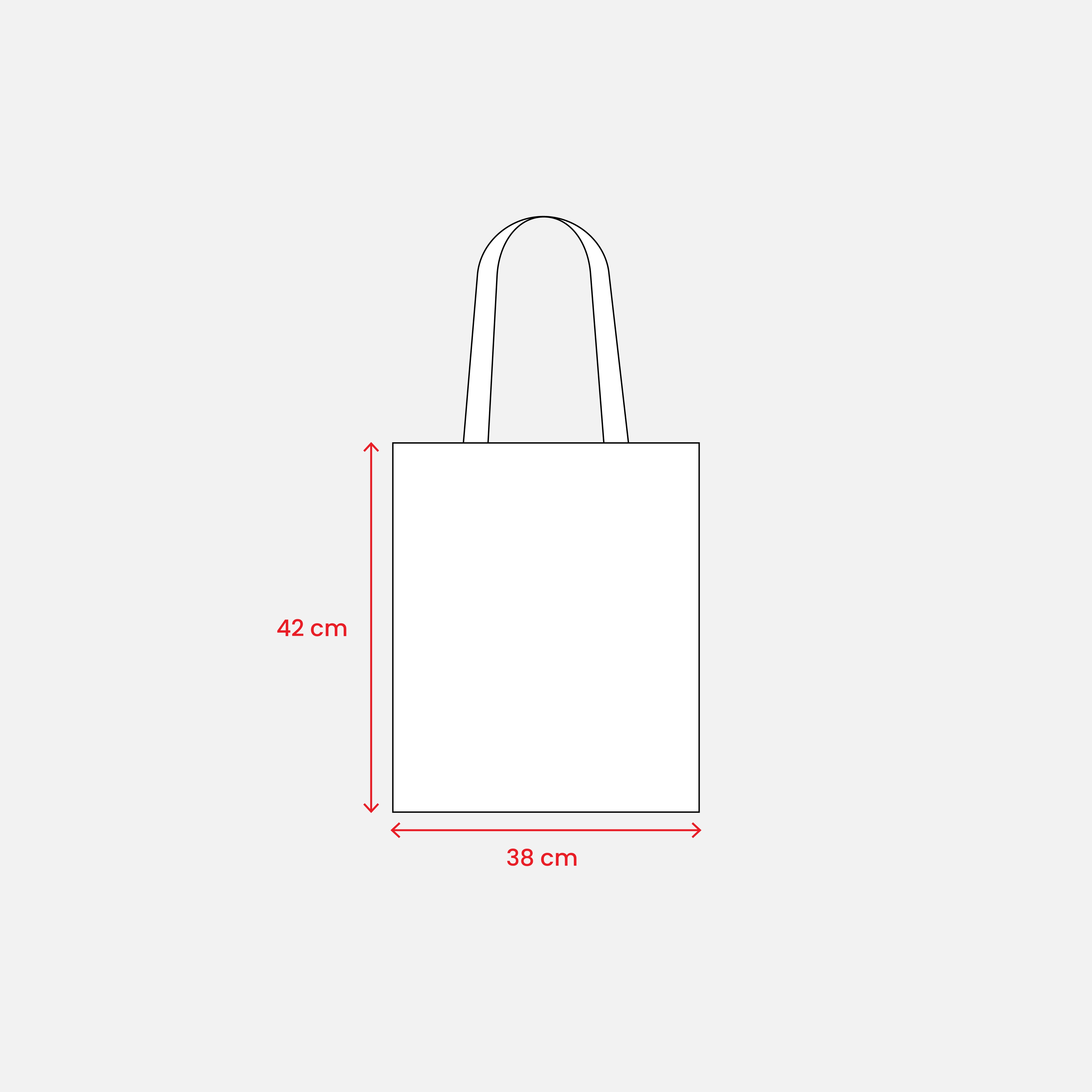 Immagine Borsa shopper made in Italy in cotone da 240 g/m2