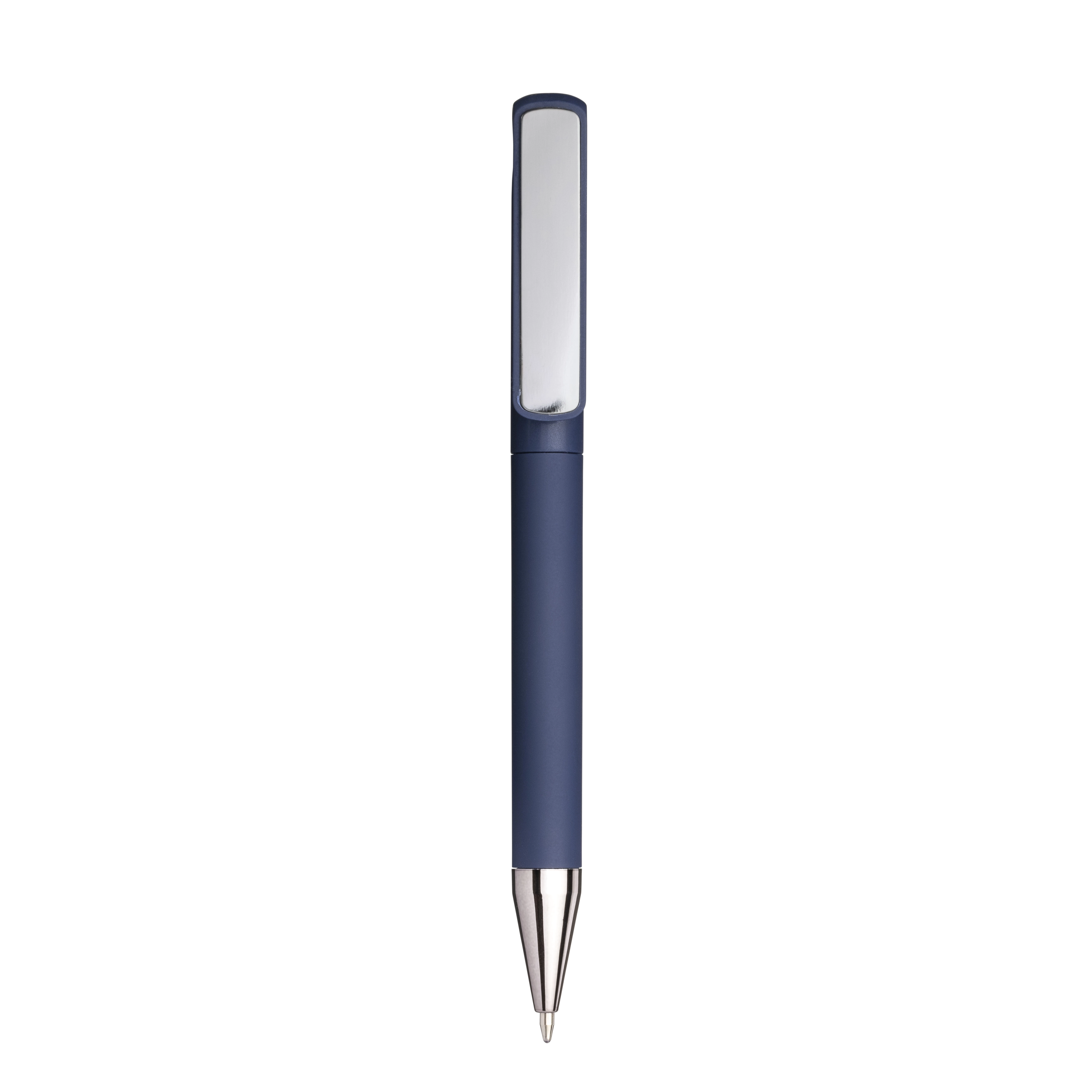 Immagine Penna twist in plastica gommata. Clip idonea a stampa laser tono su tono