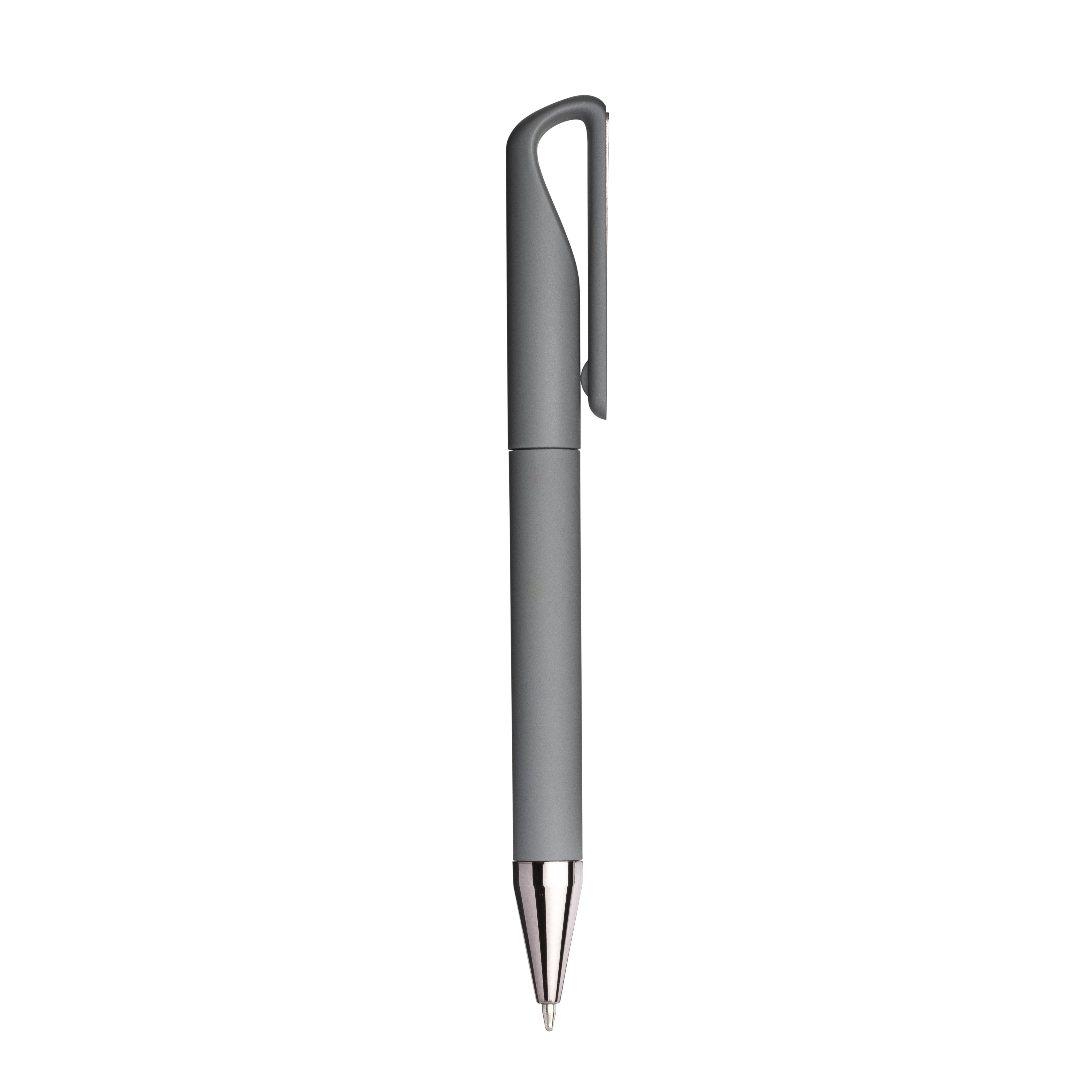 Immagine Penna twist in plastica gommata. Clip idonea a stampa laser tono su tono