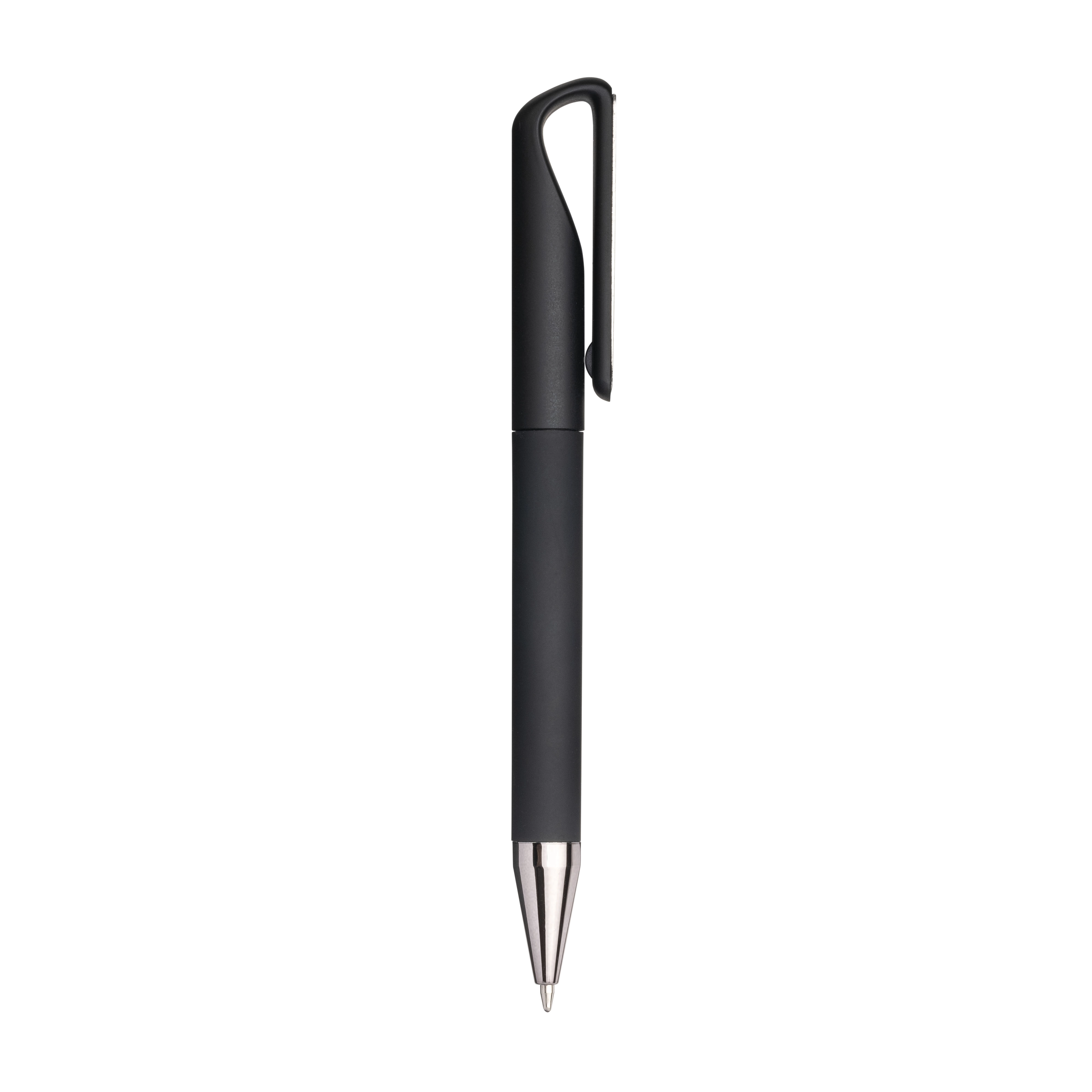 Immagine Penna twist in plastica gommata. Clip idonea a stampa laser tono su tono