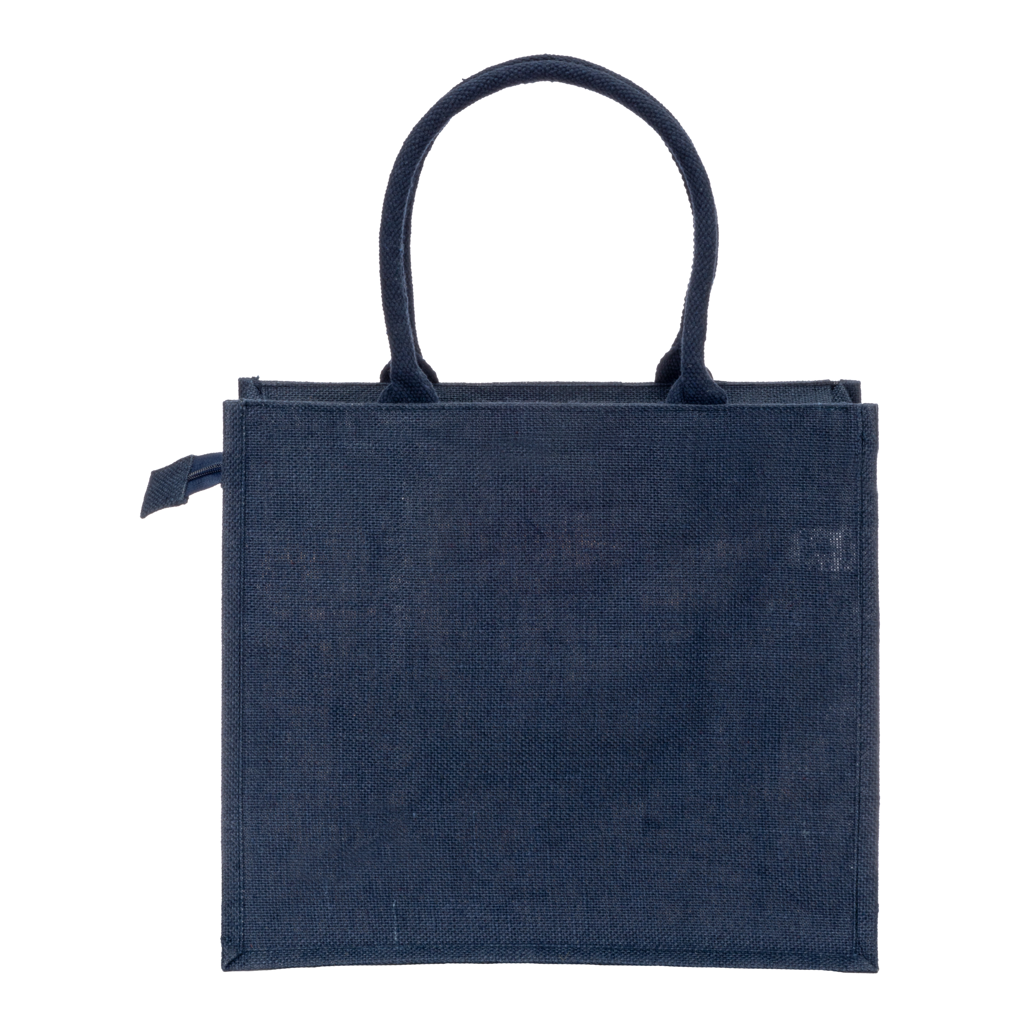 Immagine Borsa in juta con manici in cotone. Dotata di chiusura a zip