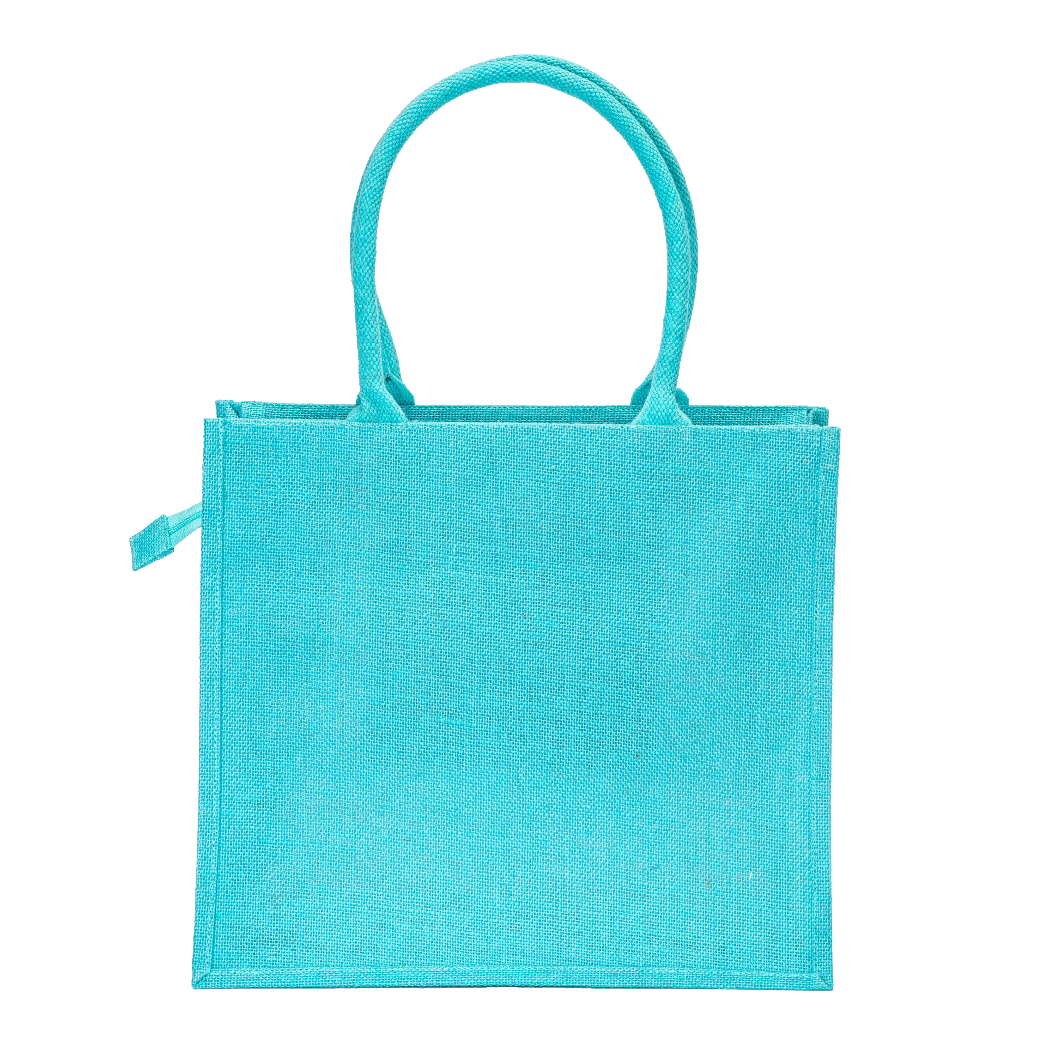 Immagine Borsa in juta con manici in cotone. Dotata di chiusura a zip