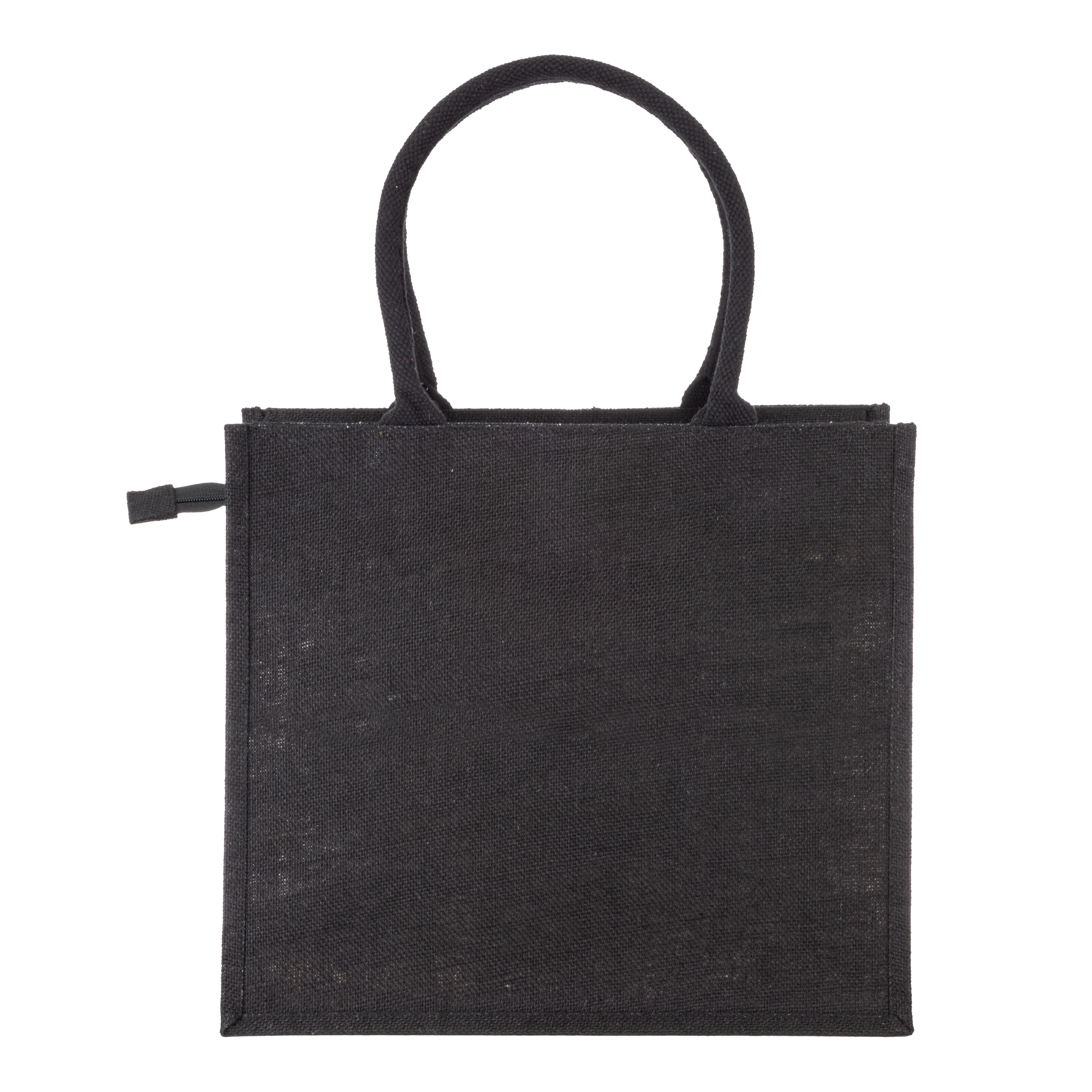 Immagine Borsa in juta con manici in cotone. Dotata di chiusura a zip