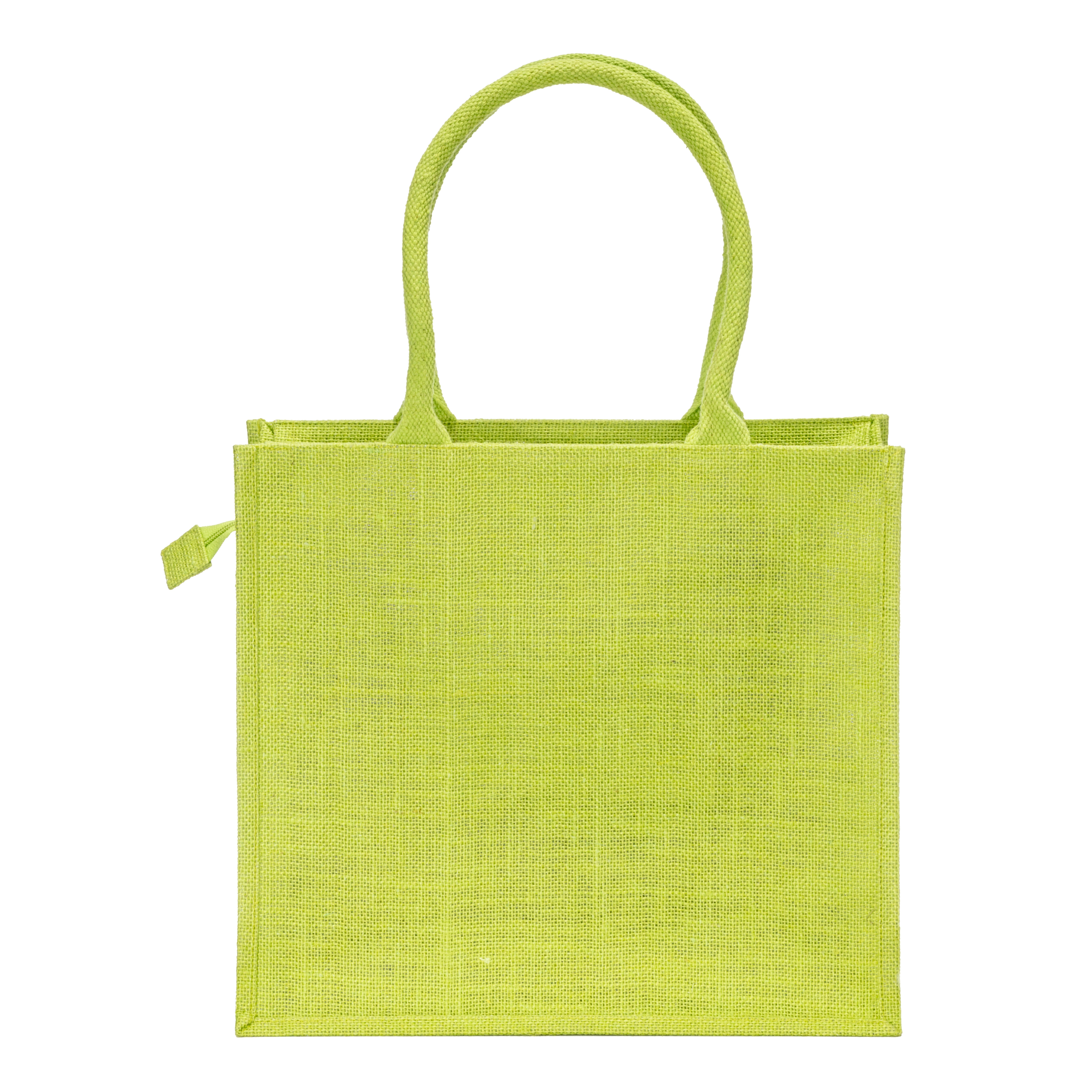 Immagine Borsa in juta con manici in cotone. Dotata di chiusura a zip