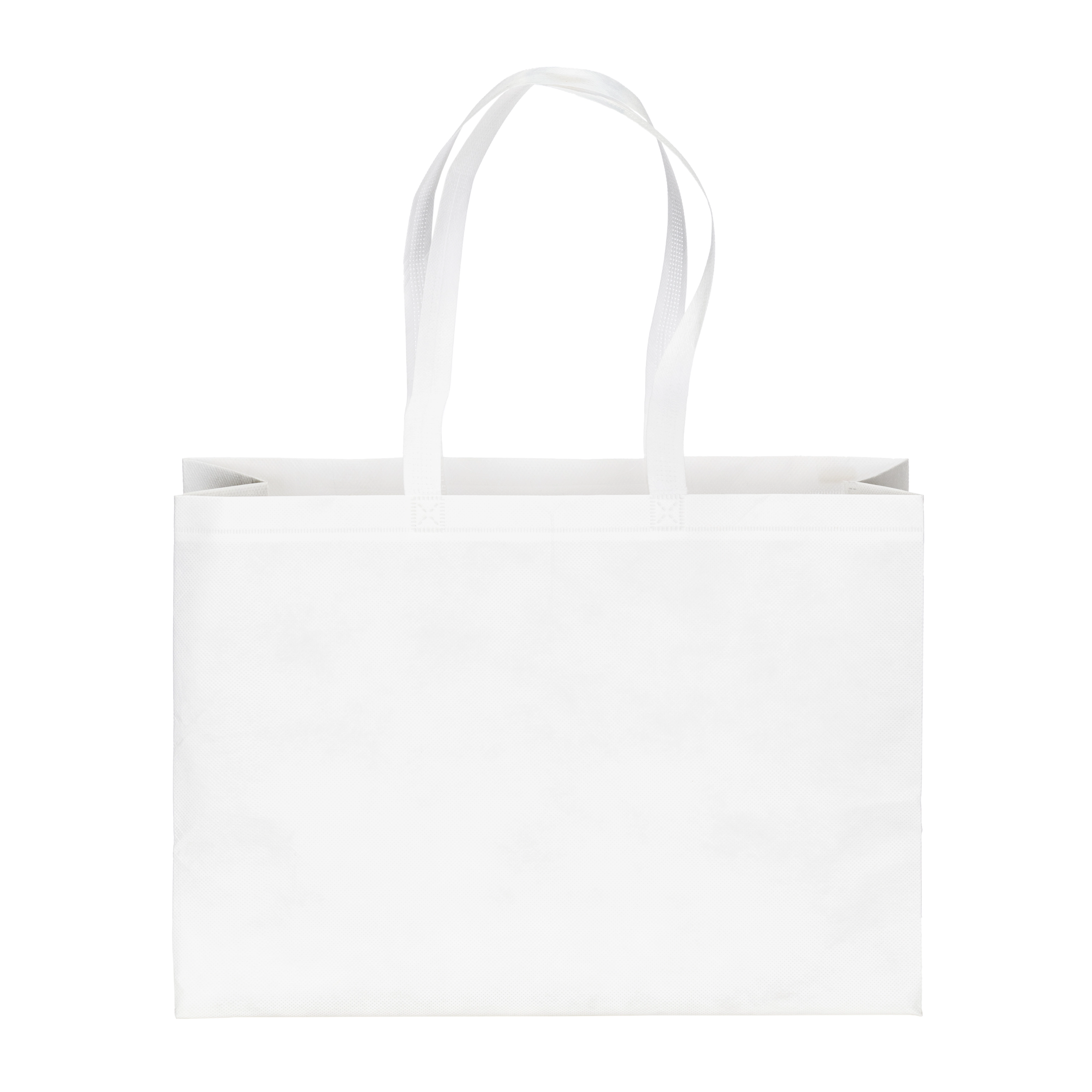 Immagine Borsa shopper in PET riciclato da 100 g/m2 (TNT R-PET) termosaldata