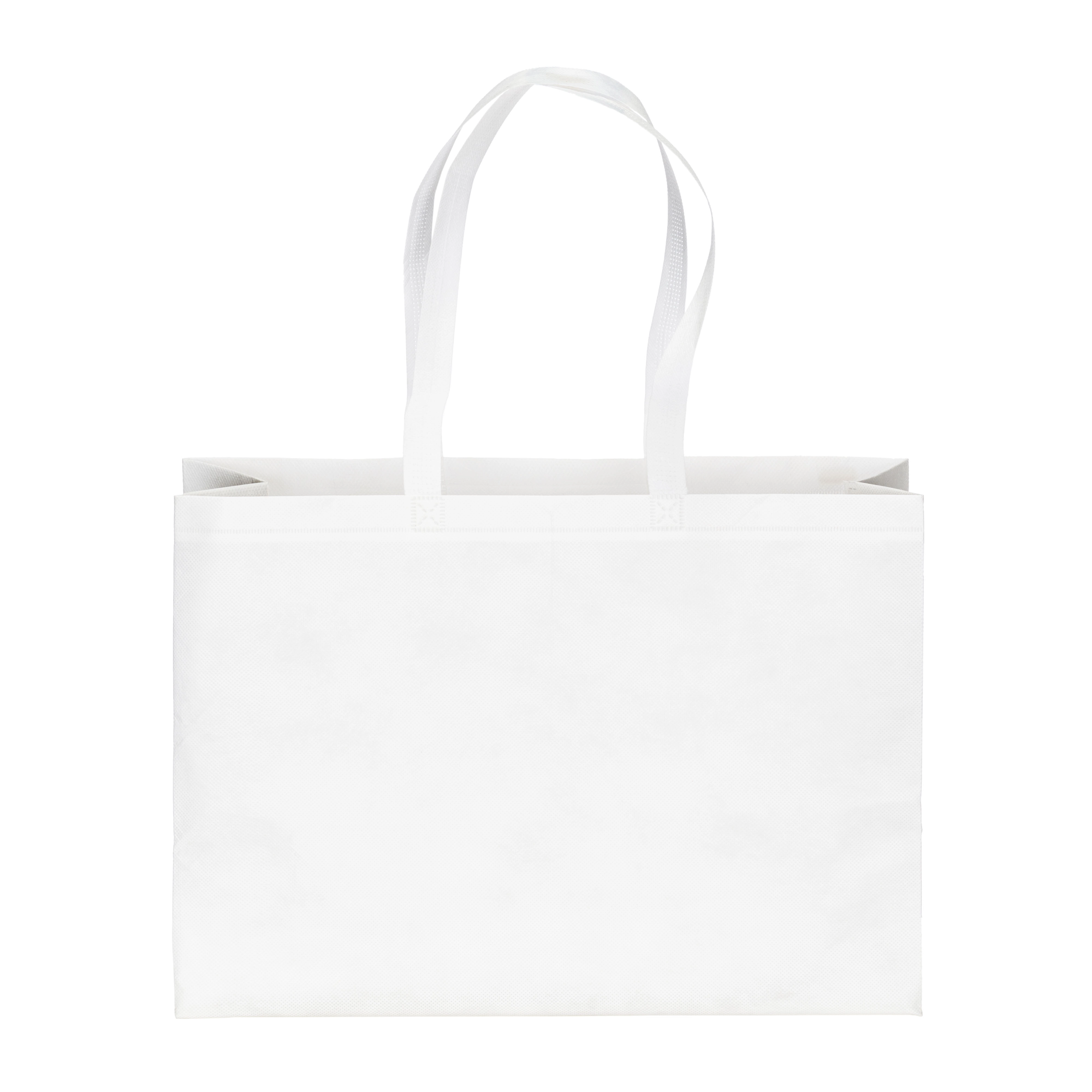 Immagine Borsa shopper in PET riciclato da 100 g/m2 (TNT R-PET) termosaldata