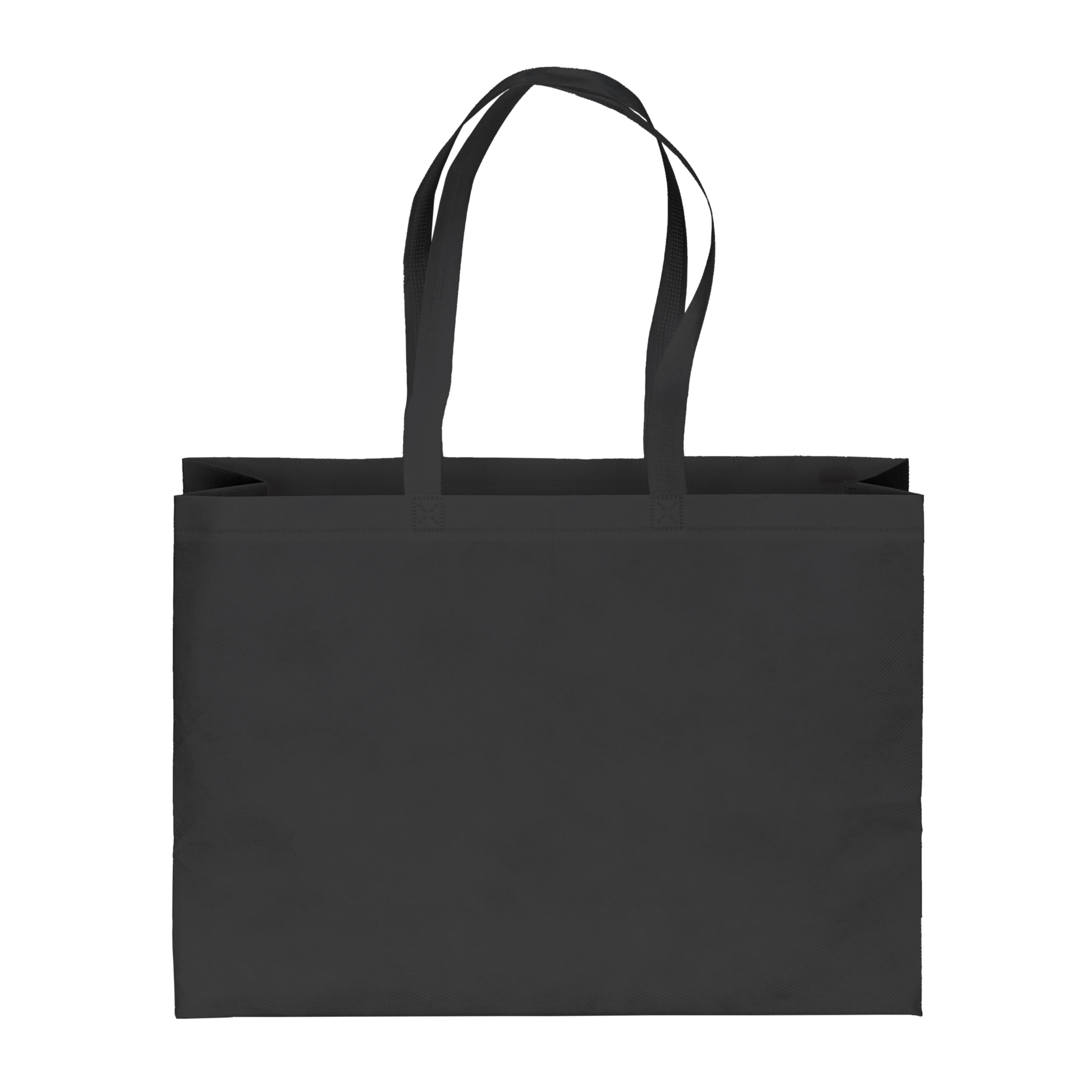 Immagine Borsa shopper in PET riciclato da 100 g/m2 (TNT R-PET) termosaldata