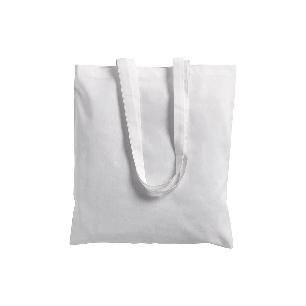 Immagine Shopper in cotone 180 g/m2, manici lunghi e soffietto