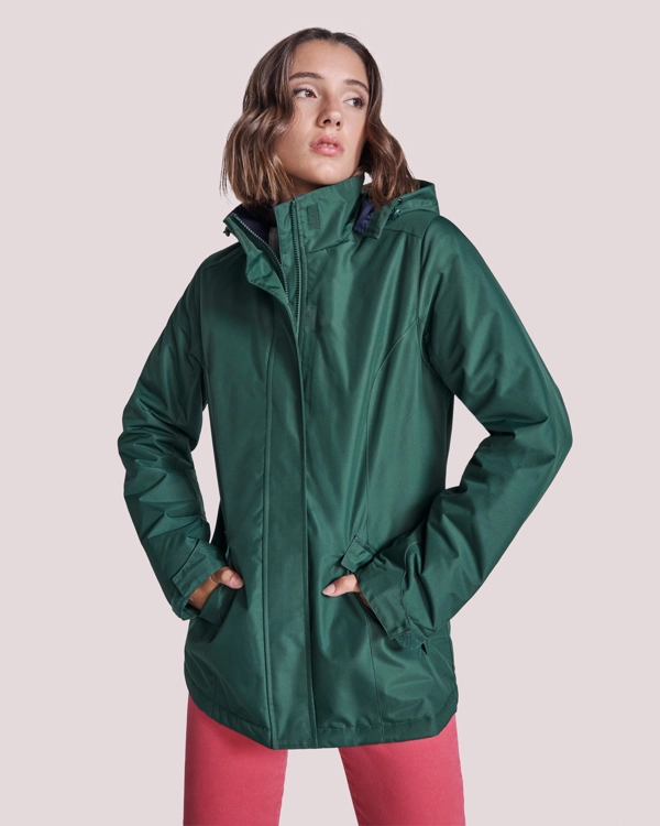 Immagine Parka donna imbottito impermeabile dalla vestibilità slim. - AMERICA WOMAN