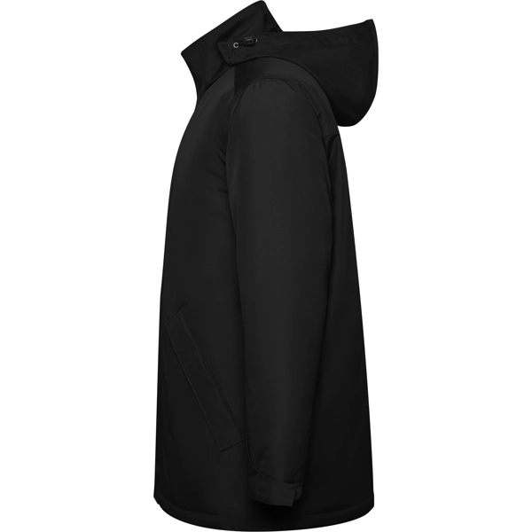 Immagine Parka imbottito impermeabile. Collo alto con cappuccio ripiegabile e chiusura a velcro - AMERICA