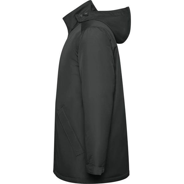 Immagine Parka imbottito impermeabile. Collo alto con cappuccio ripiegabile e chiusura a velcro - AMERICA