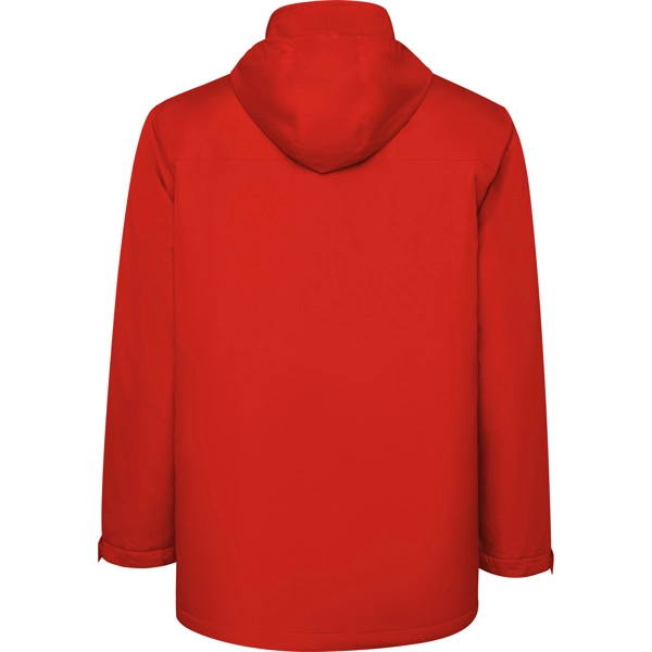 Immagine Parka imbottito impermeabile. Collo alto con cappuccio ripiegabile e chiusura a velcro - AMERICA