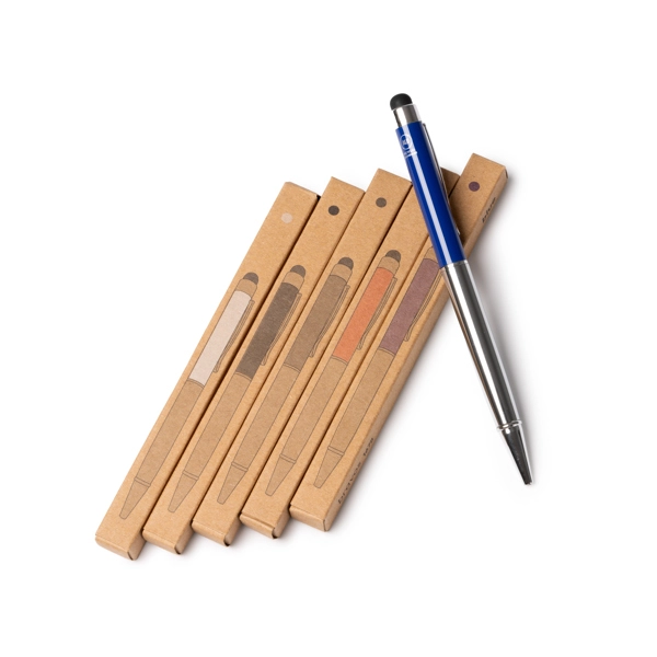 Immagine Penna a sfera con corpo in alluminio riciclato e puntatore touch - BRAVOS