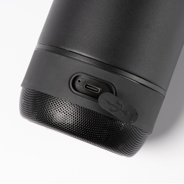 Immagine Bottiglia termica in acciaio inox 304 a doppia parete con altoparlante rimovibile da 3W. - NUFRIK