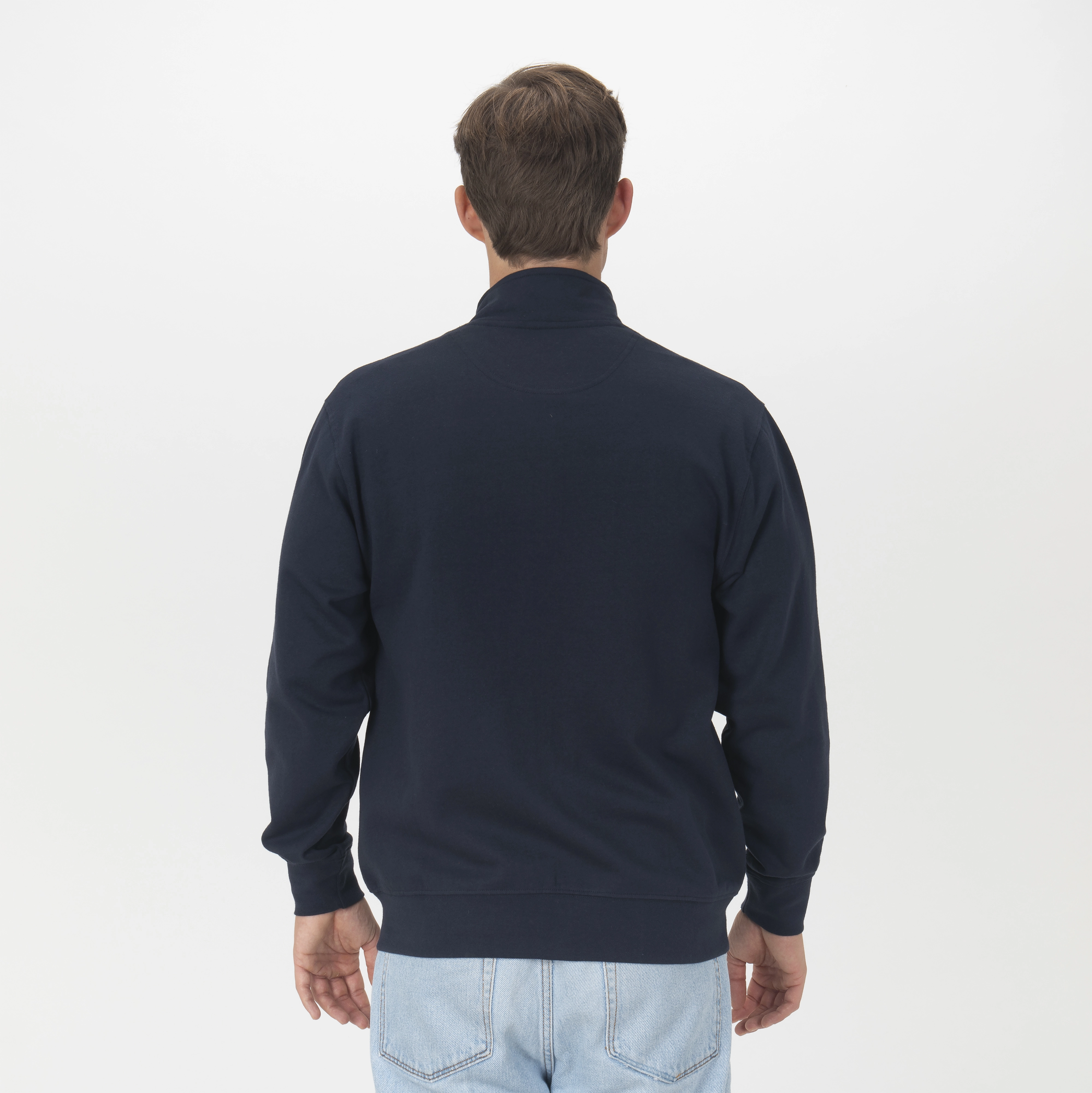 Immagine Felpa con zip unisex in tessuto 100% rigenerato da 280 g/m2