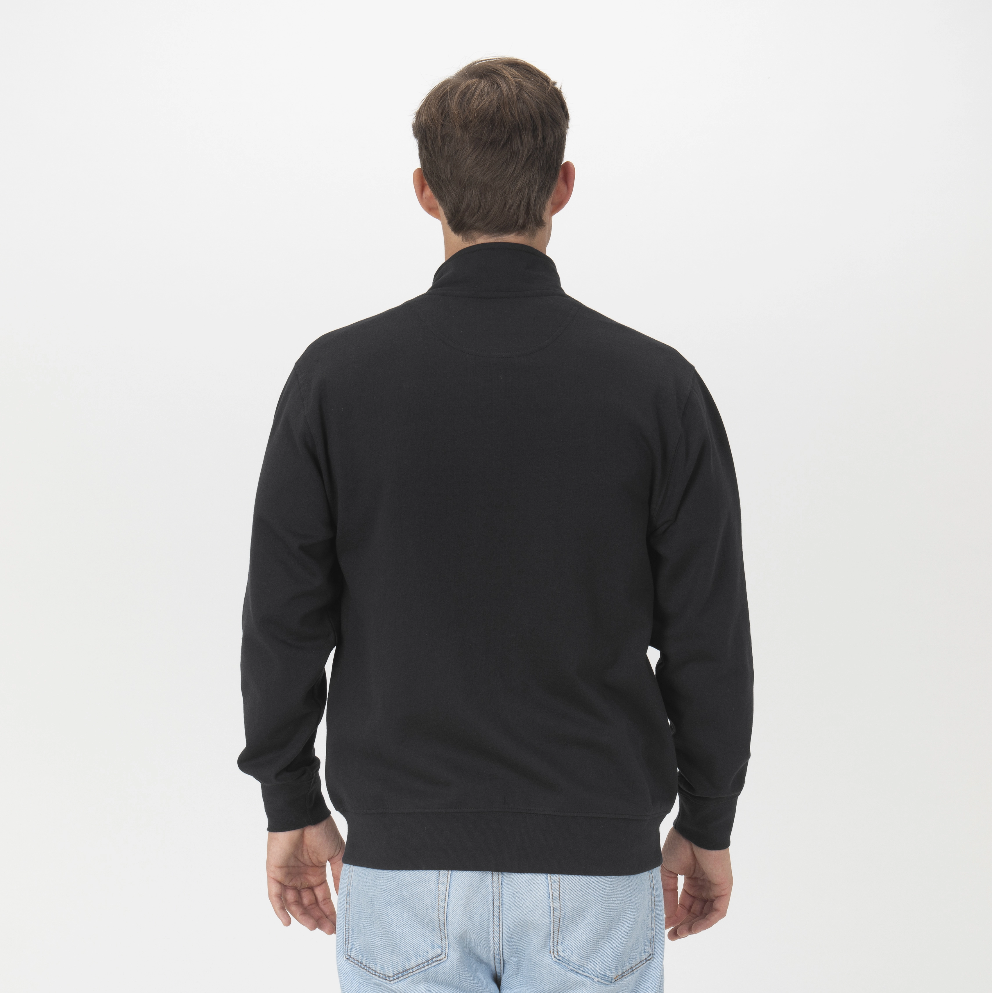 Immagine Felpa con zip unisex in tessuto 100% rigenerato da 280 g/m2