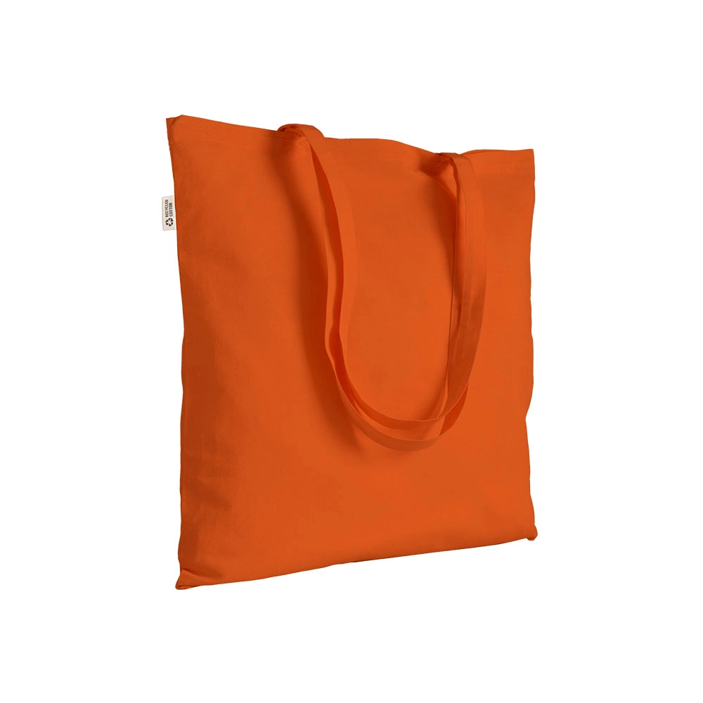 Immagine Borsa shopper a tinta unita in cotone riciclato da 140 g/m2. È certificata GRS