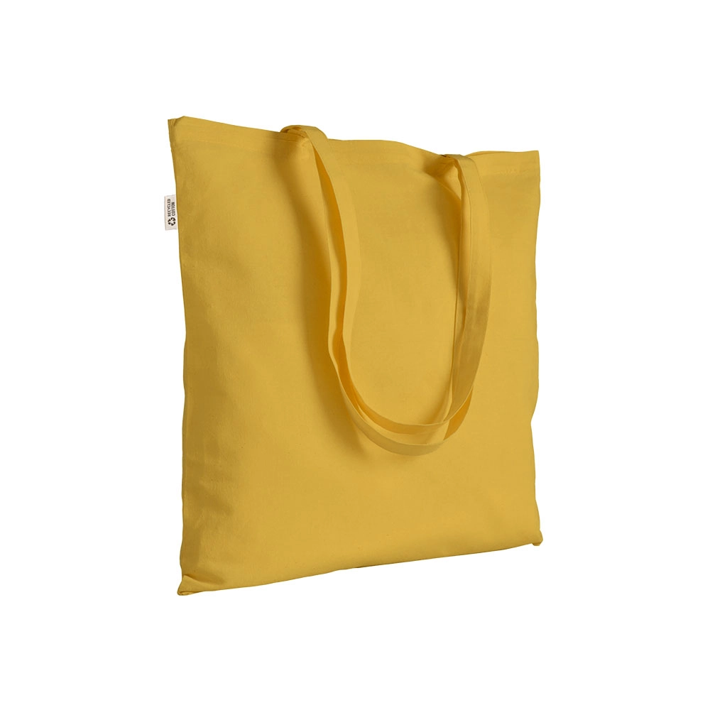 Immagine Borsa shopper a tinta unita in cotone riciclato da 140 g/m2. È certificata GRS