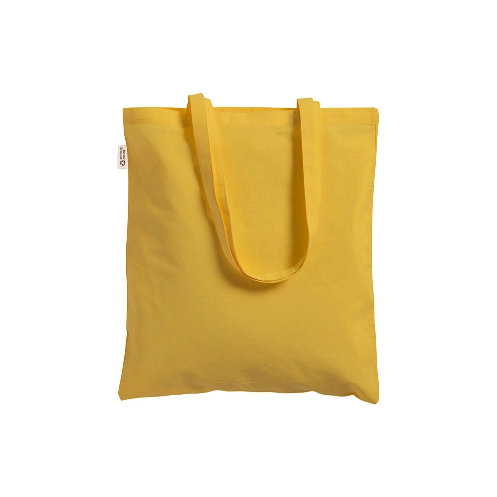 Immagine Borsa shopper a tinta unita in cotone riciclato da 140 g/m2. È certificata GRS