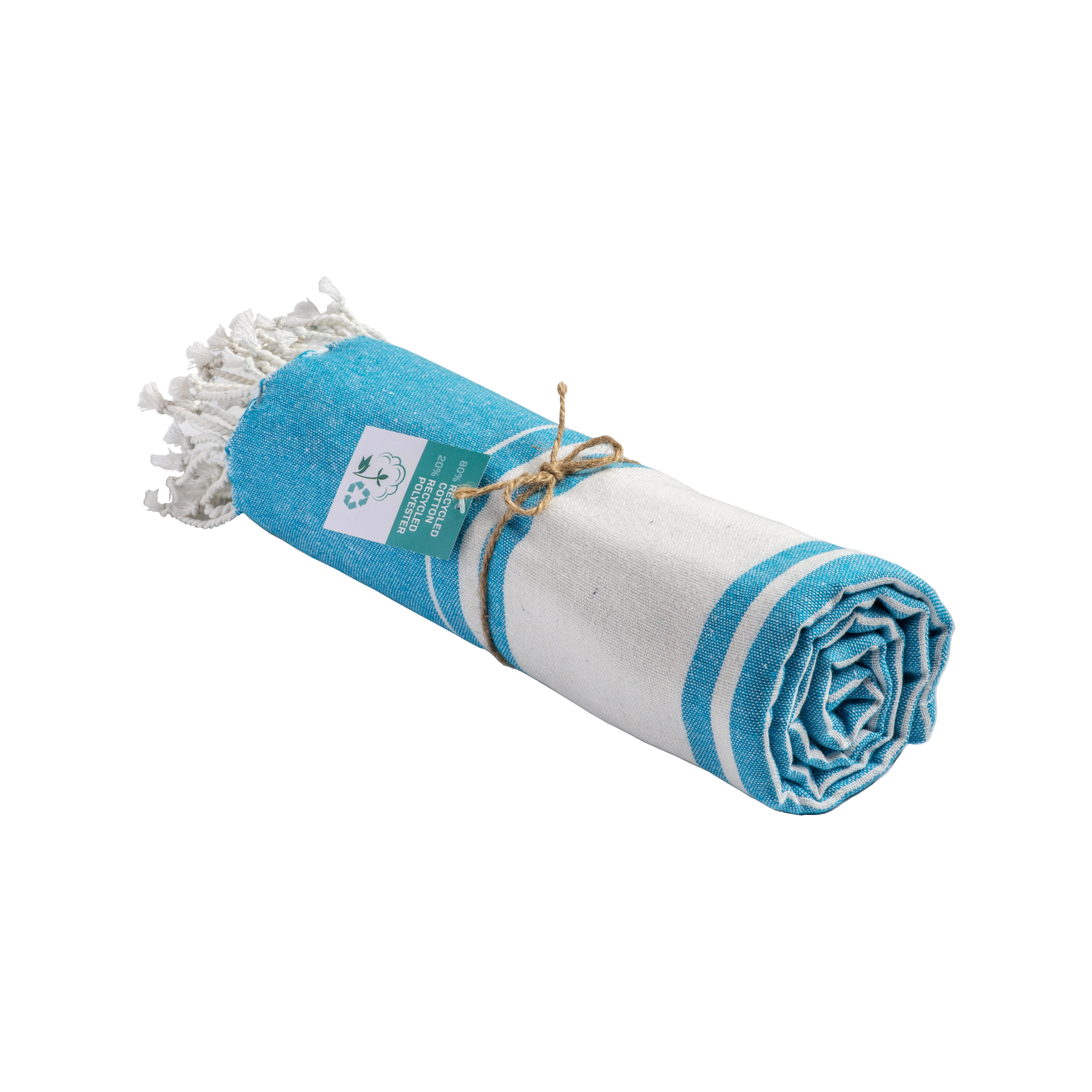 Immagine Telo mare in cotone riciclato da 150 g/m2 certificato GRS