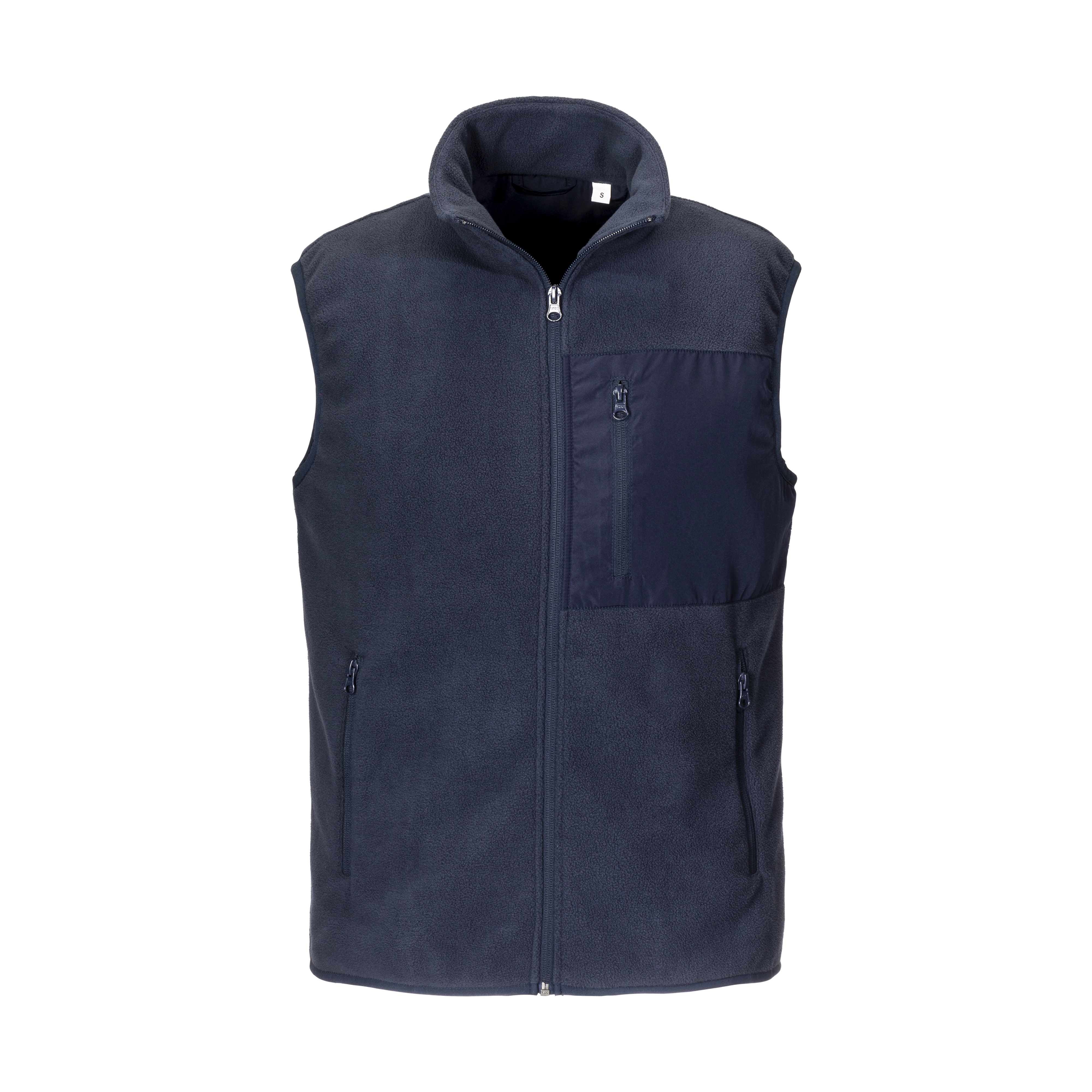 Immagine Smanicato in micropile unisex in tessuto 100% rigenerato da 240 g/m2 (100% poliestere ric.