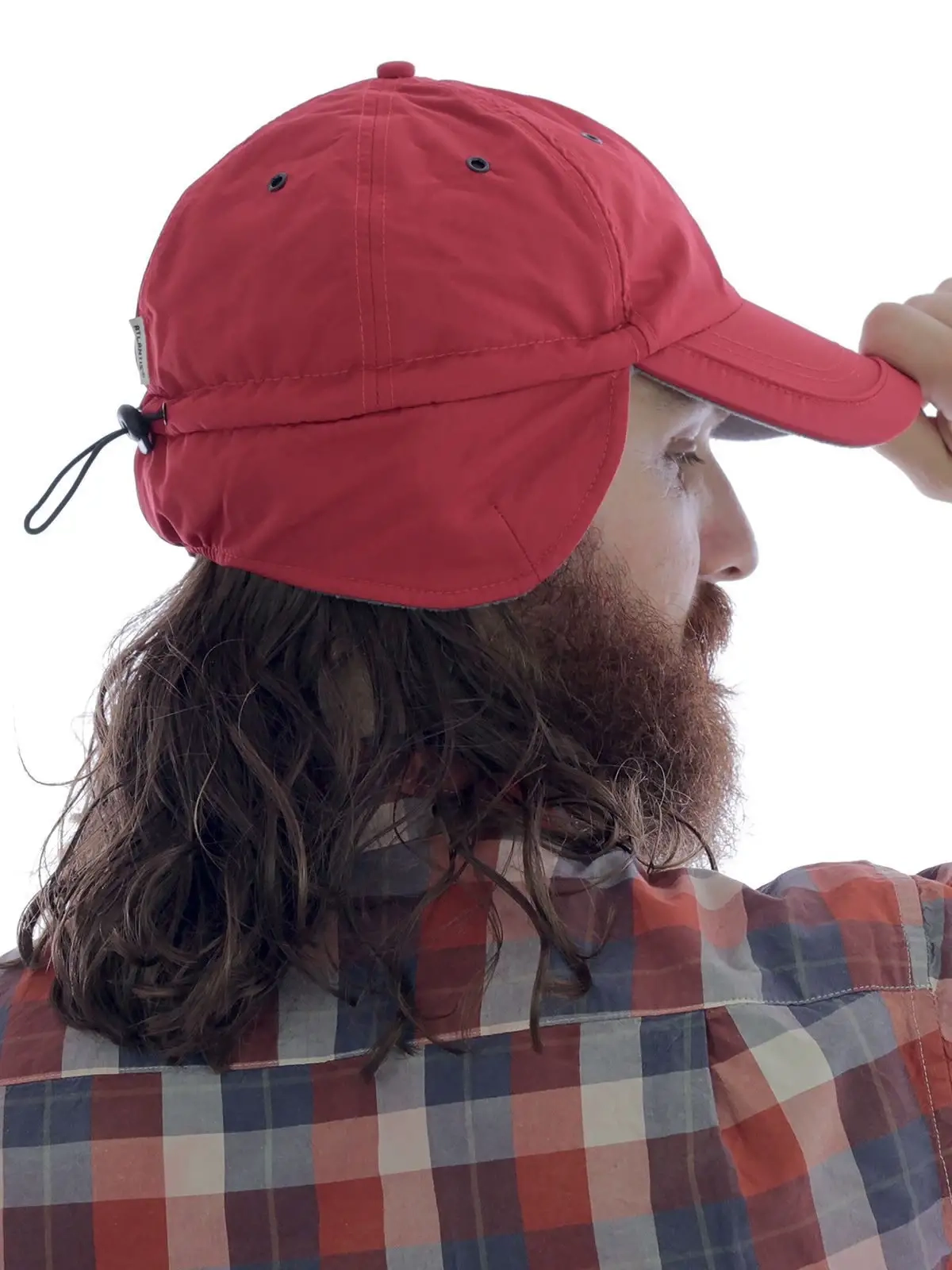 Immagine 6 pannelli, piping, occhielli in metallo, paraorecchie, pannello frontale non strutturato, - Techno Flap