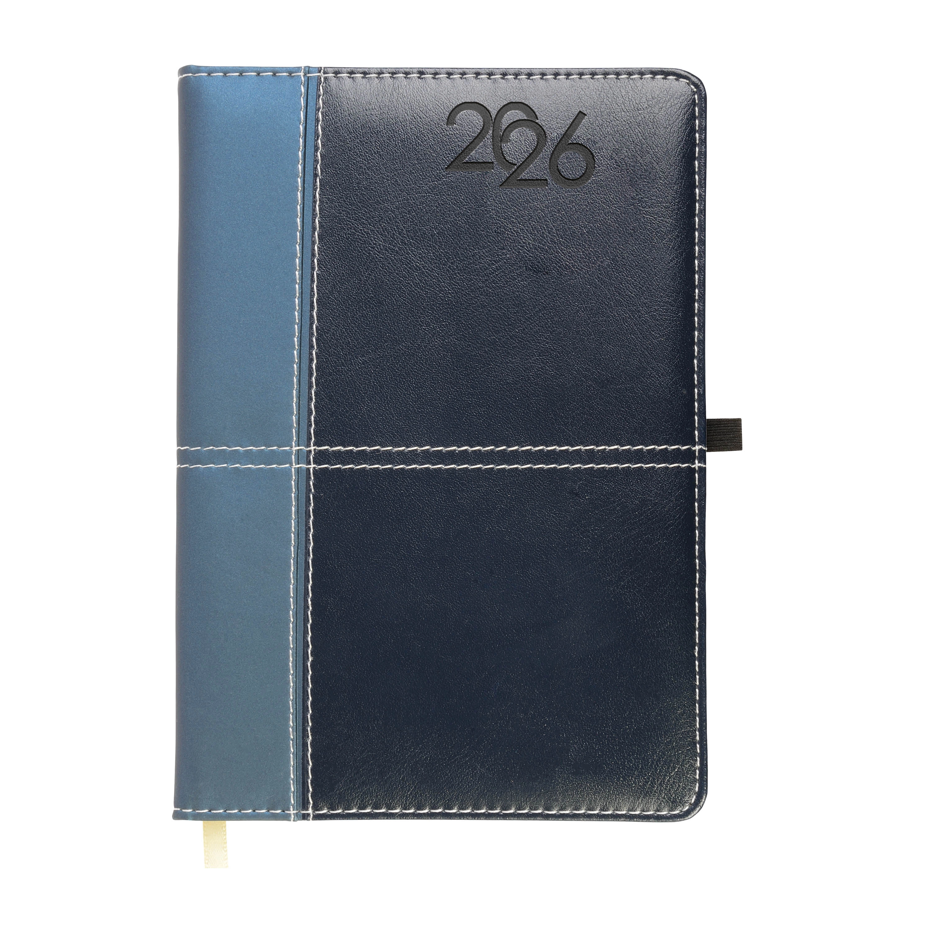 Immagine Agenda giornaliera 2026, copertina rigida in PU termovirante con impuntura perimetrale